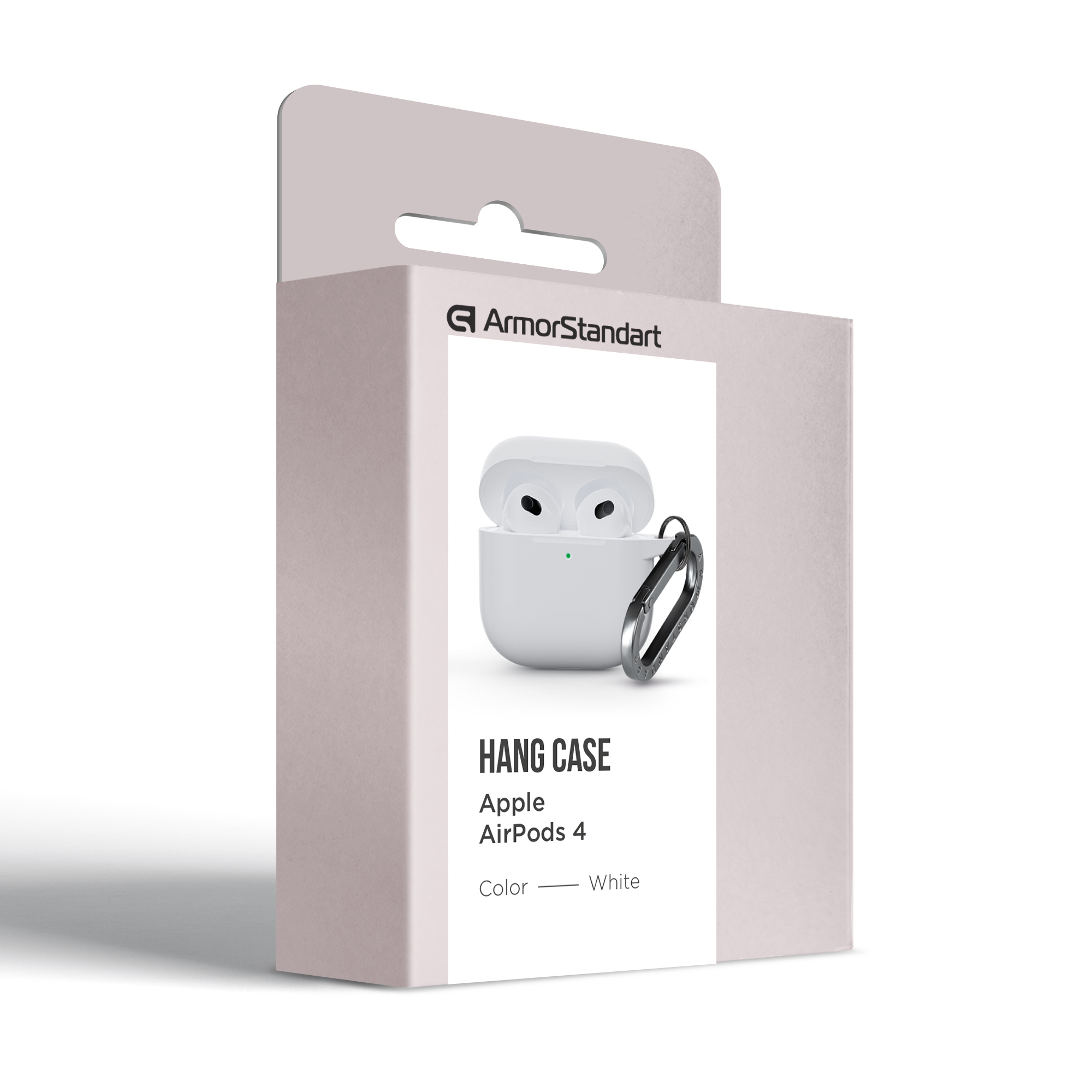 Чохол ArmorStandart Hang Case для Apple AirPods 4 White (ARM81295)фото