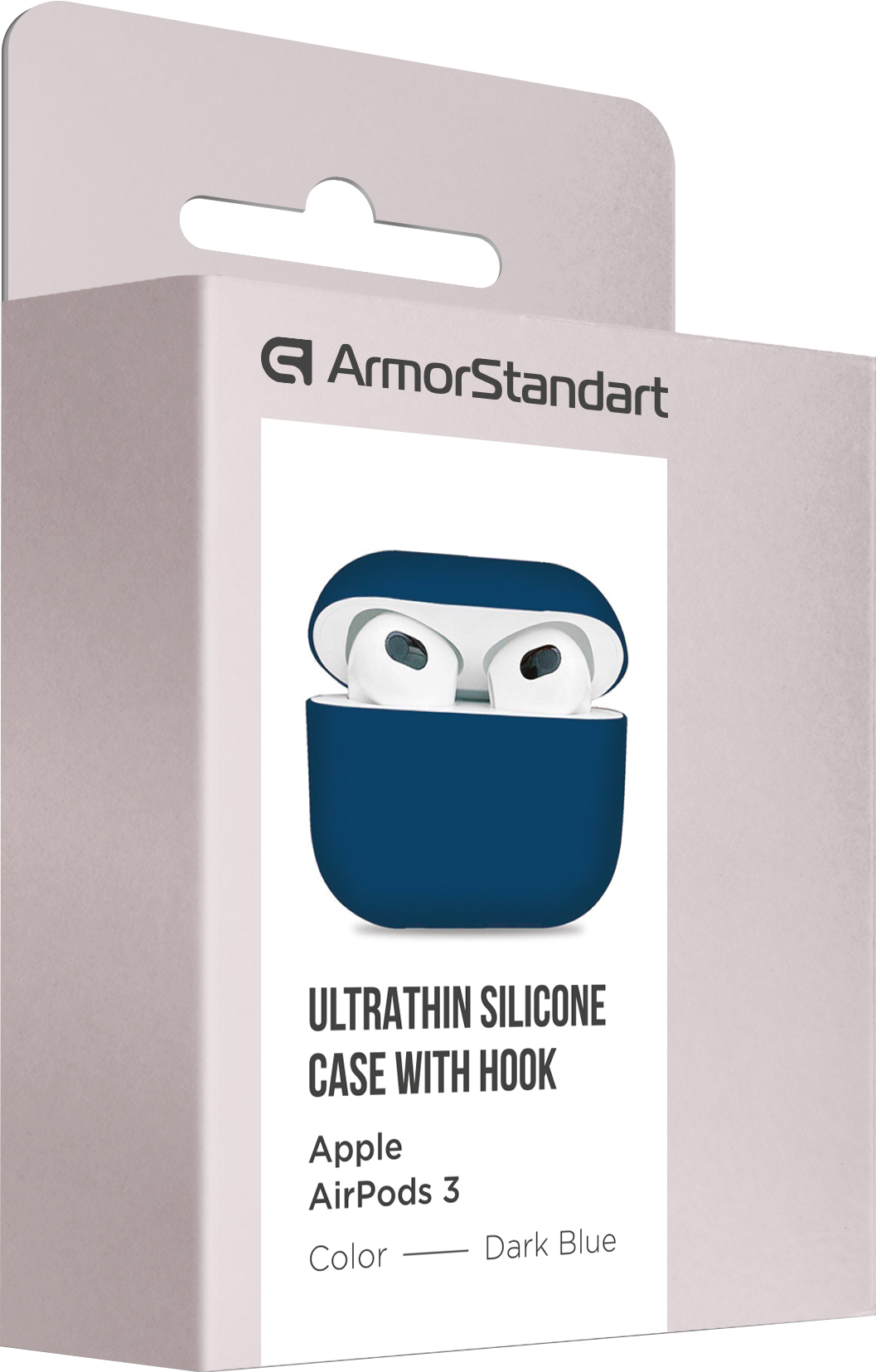 Чехол ArmorStandart Ultrathin Silicone Case для Apple AirPods 3 Dark Blue (ARM60304) фото 