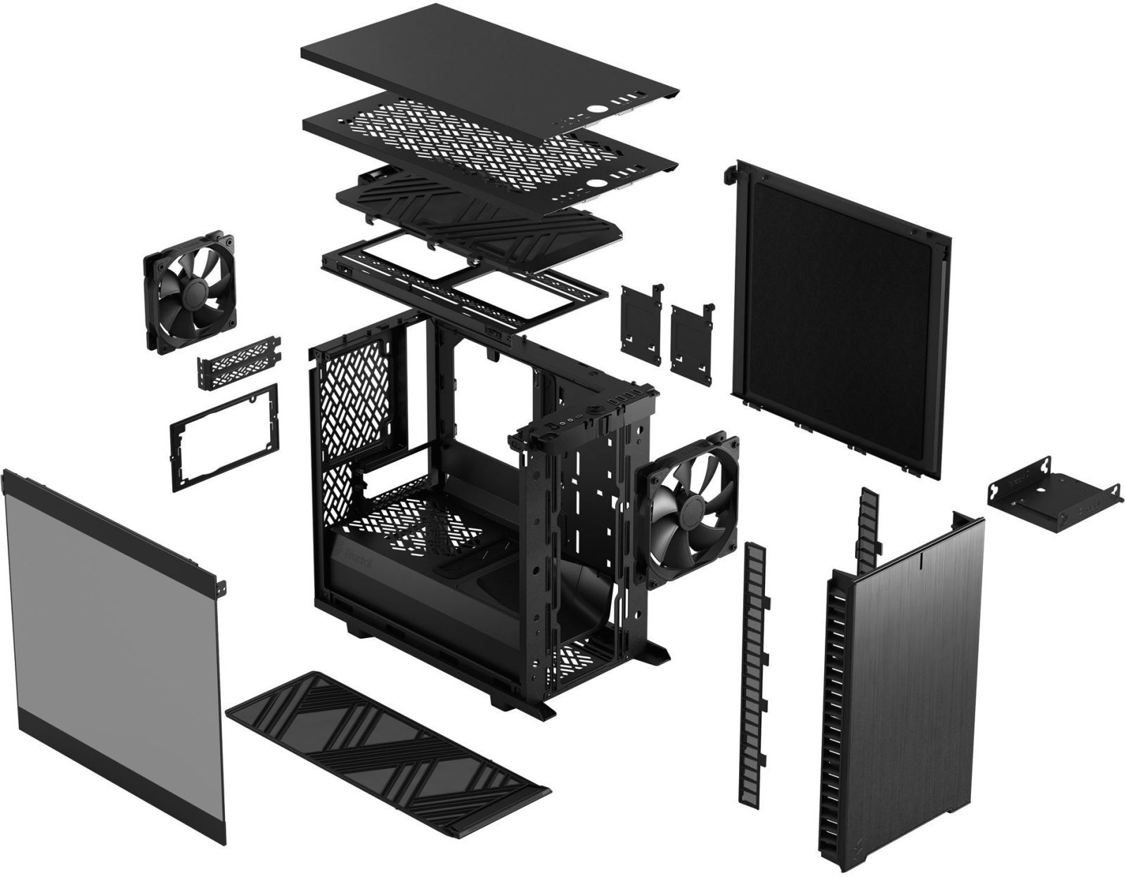 Корпус FRACTAL DESIGN Define 7 Nano - Black TG Light (FD-C-DEF7N-02) фото