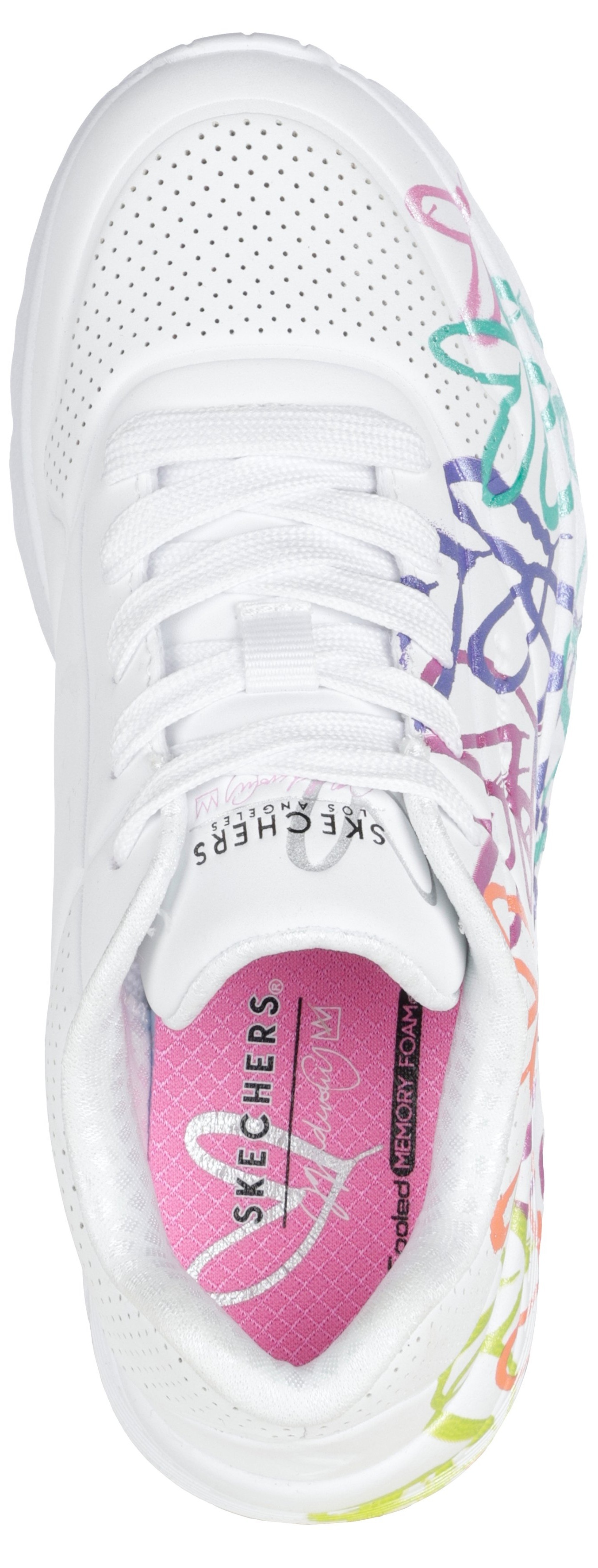 Кроссовки для девочек Skechers UNO Lite 314098L WMLT 38 (6 US) белые фото 