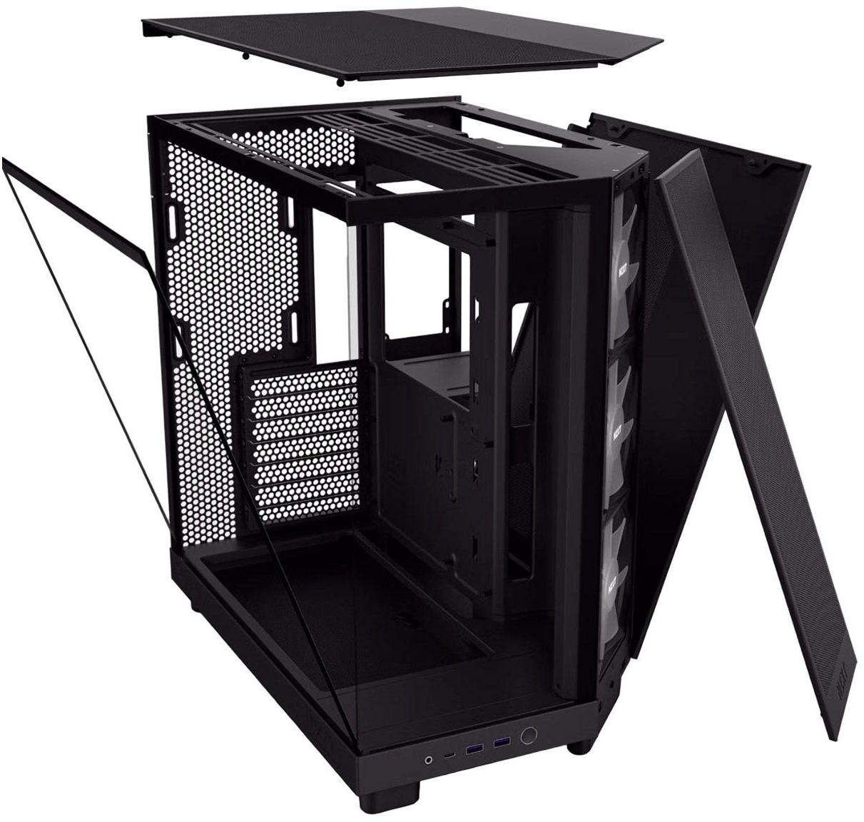 Корпус NZXT H6 Flow All Black (CC-H61FB-01) фото