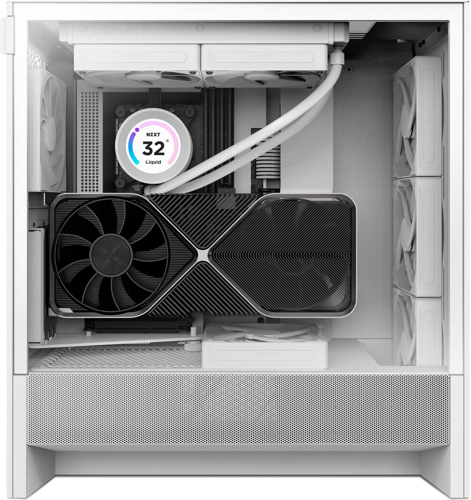 Корпус NZXT H5 Flow Compact All White (CC-H52FW-01) фото11