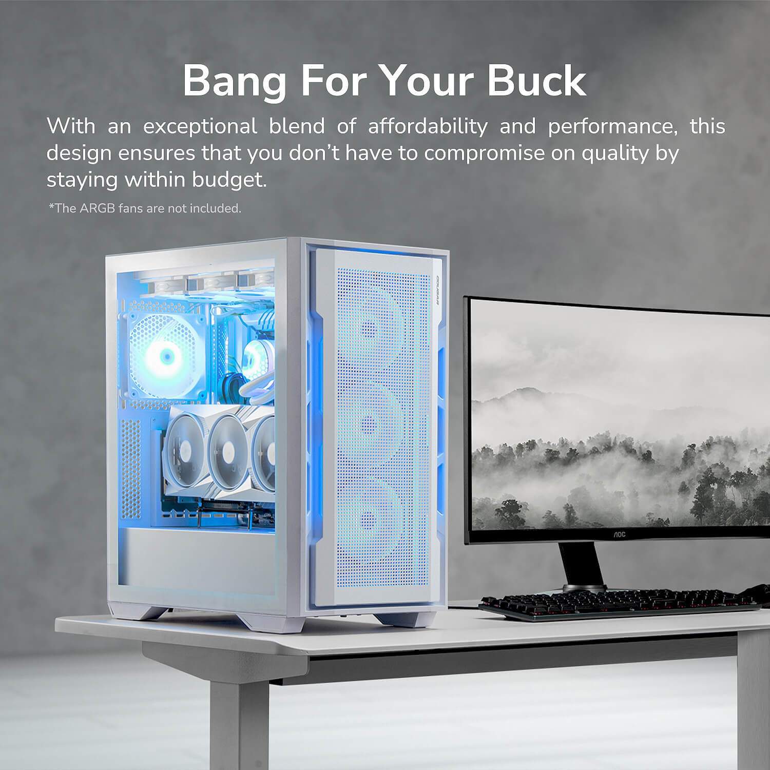 Корпус Cougar UNIFACE White (UNIFACE White)фото