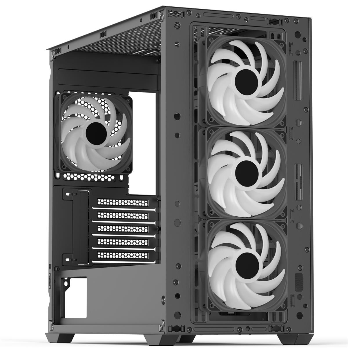 Корпус AeroCool D301A-G-BK-v2 Black (ACCS-DS03043.11) фото