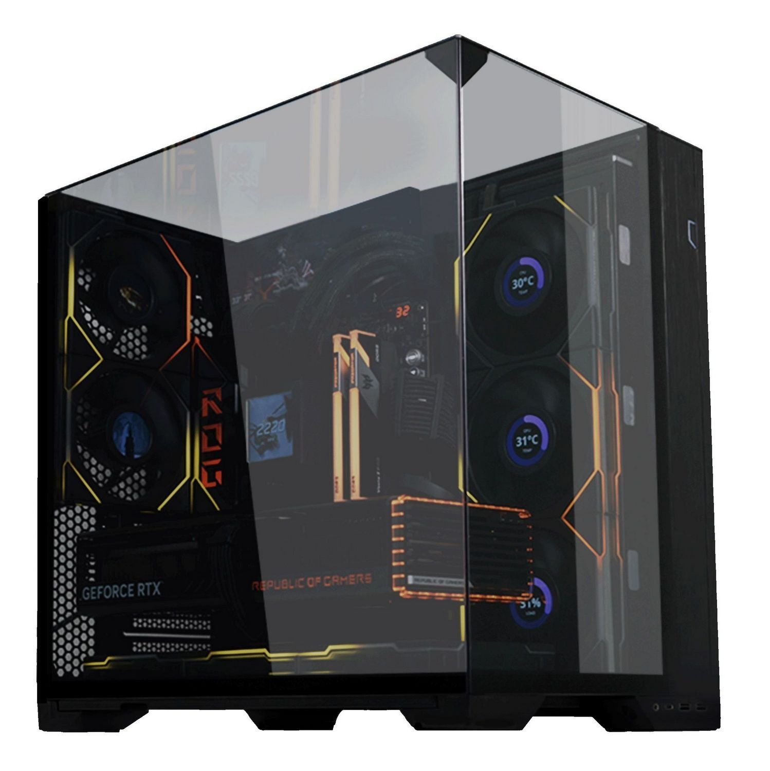 Корпус Lian Li O11 VISION Compact Black (G99.O11VPX.00) фото6