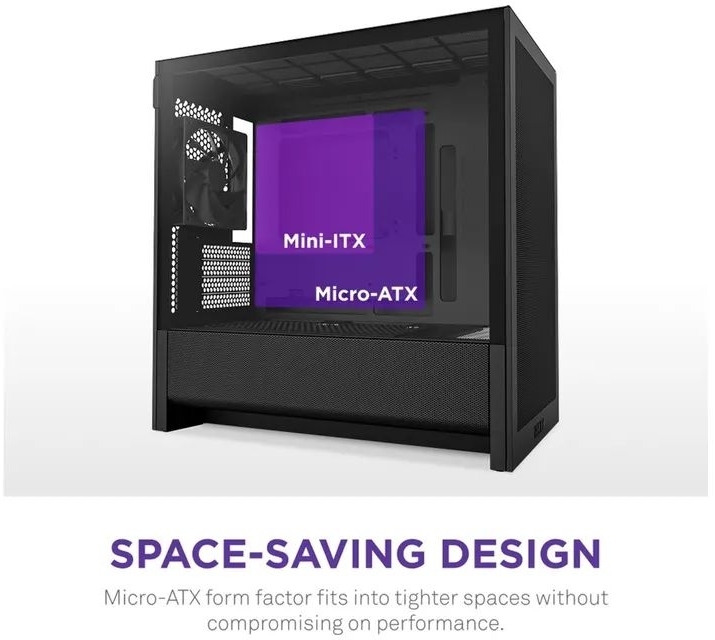 Корпус NZXT H3 Flow All Black (CC-H31FB-01) фото
