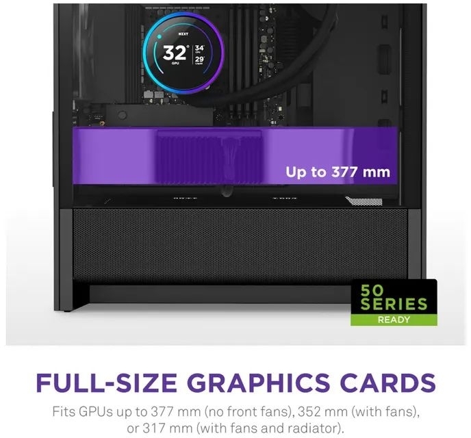 Корпус NZXT H3 Flow All Black (CC-H31FB-01) фото