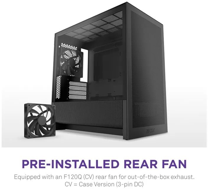 Корпус NZXT H3 Flow All Black (CC-H31FB-01) фото