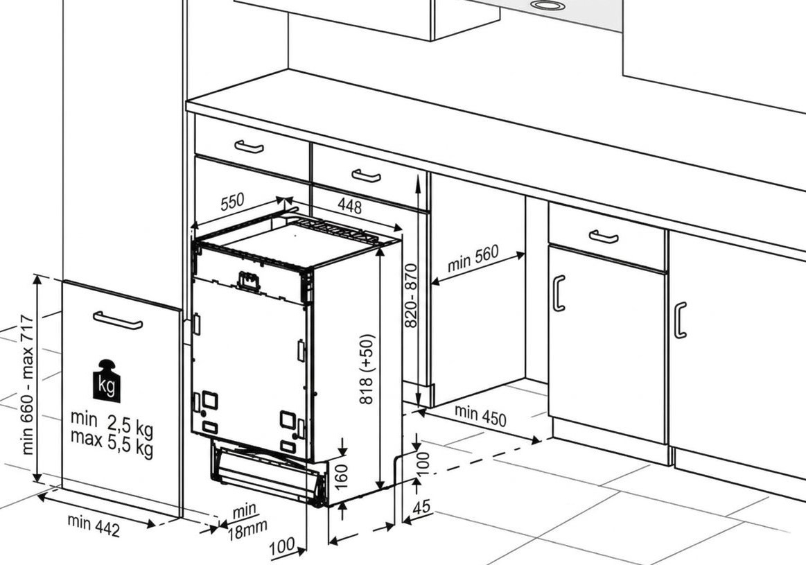 Вбудована посудомийна машина Beko BDIS161E0Qфото2