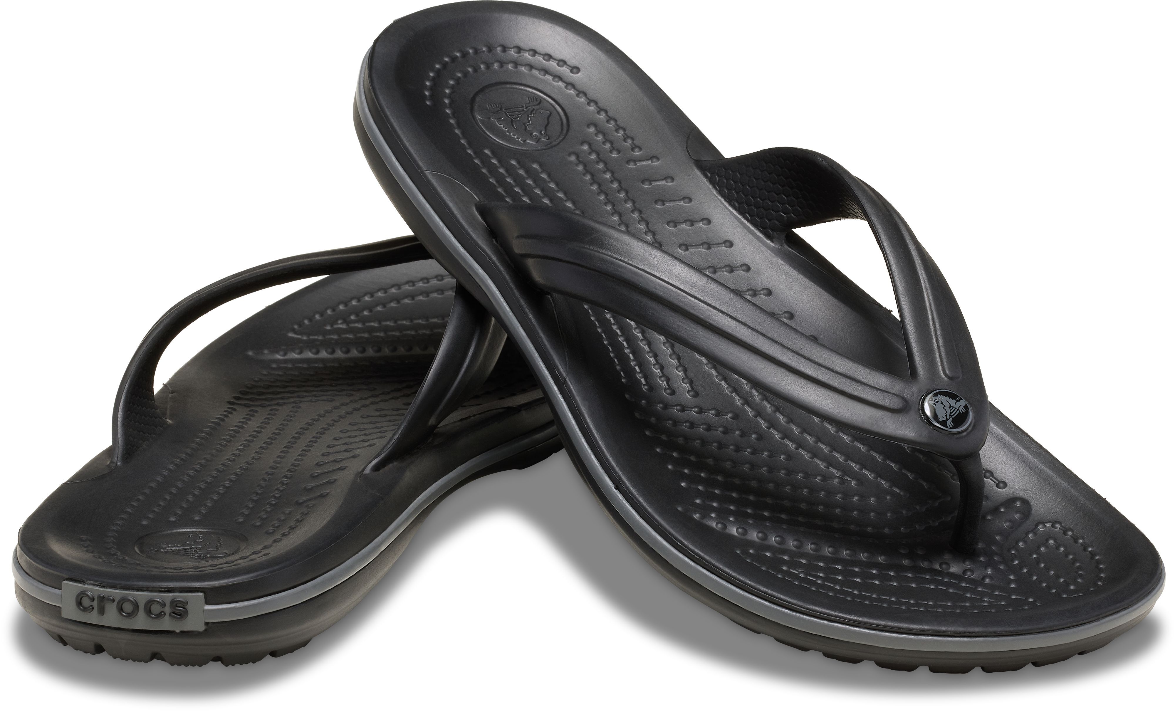 Вьетнамки Crocs Crocband Flip 11033-0DD 42-43 черные фото 3