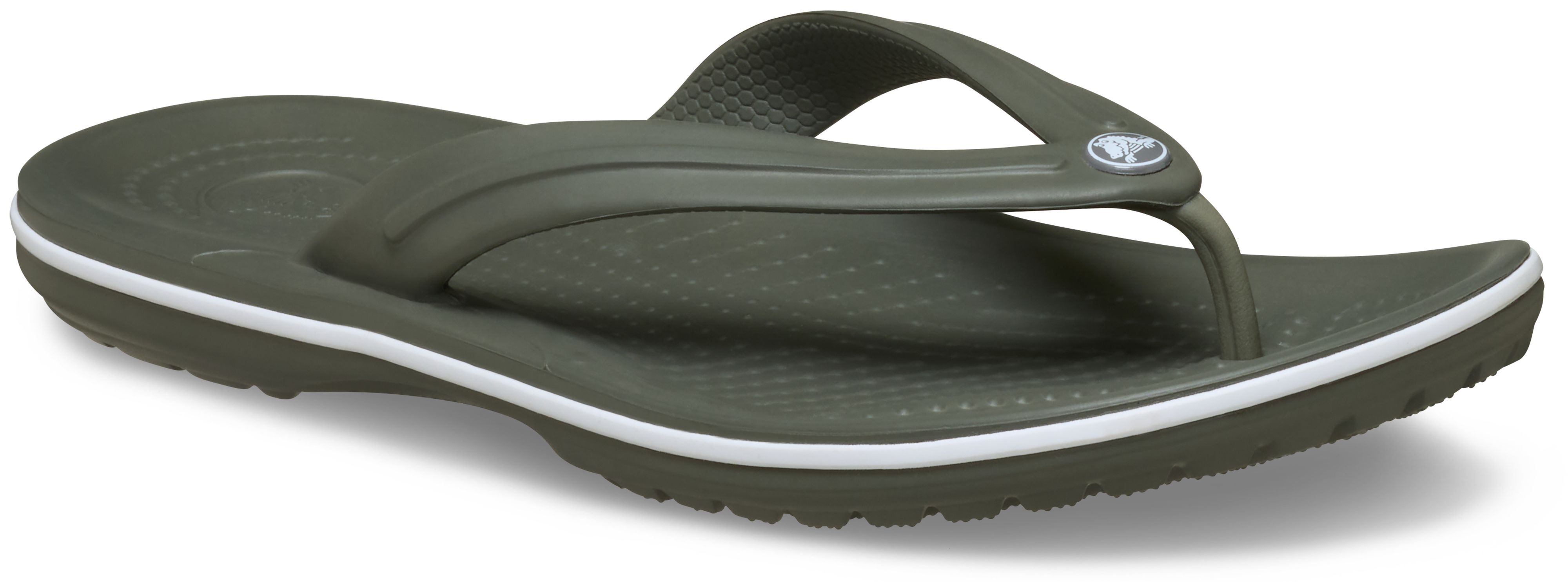 Вьетнамки Crocs Crocband Flip 11033-3J5 46-47 зеленые фото 