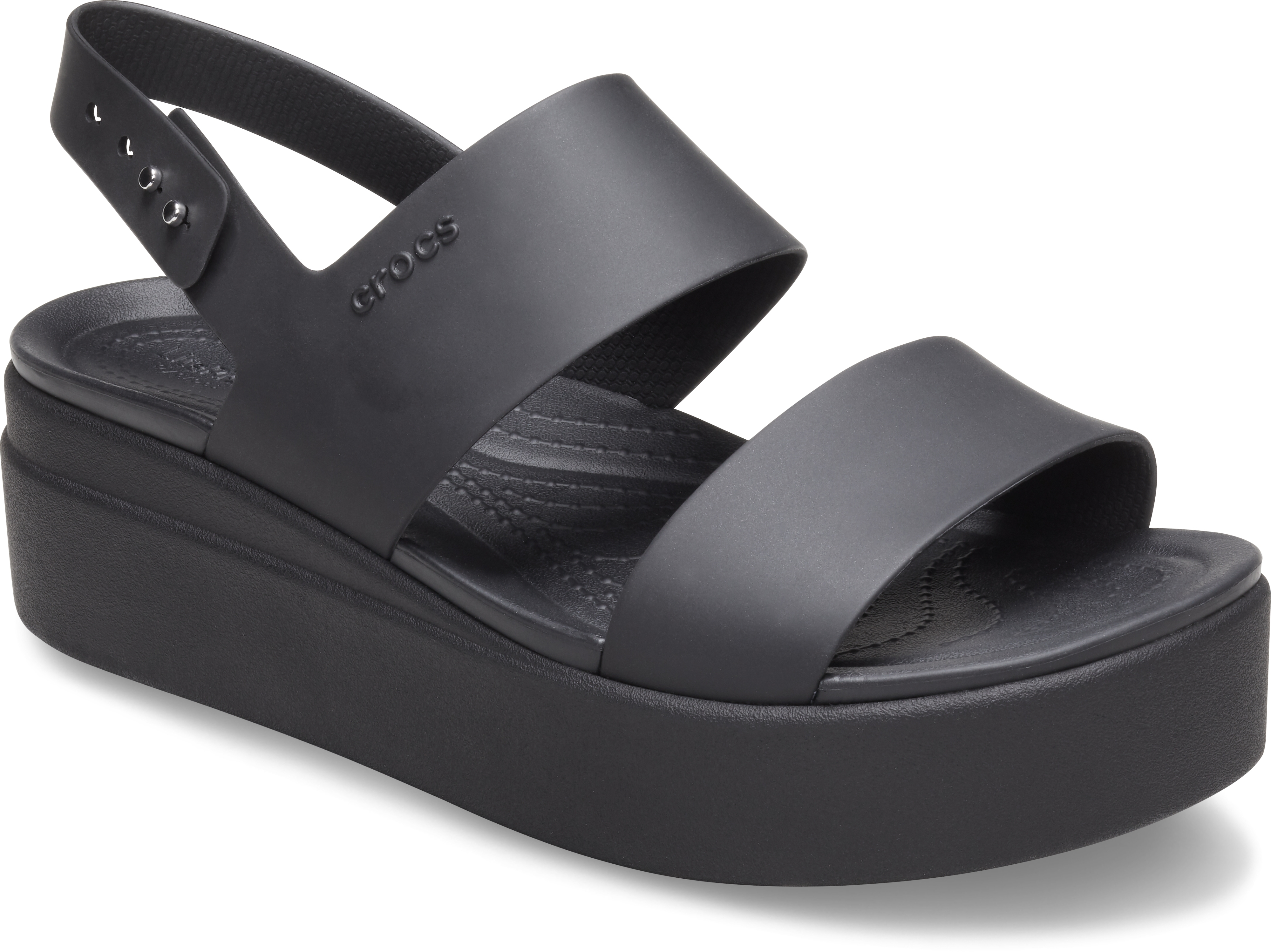 Сандали женские Crocs Brooklyn Low Wedge W 206453-060 42 черные фото 