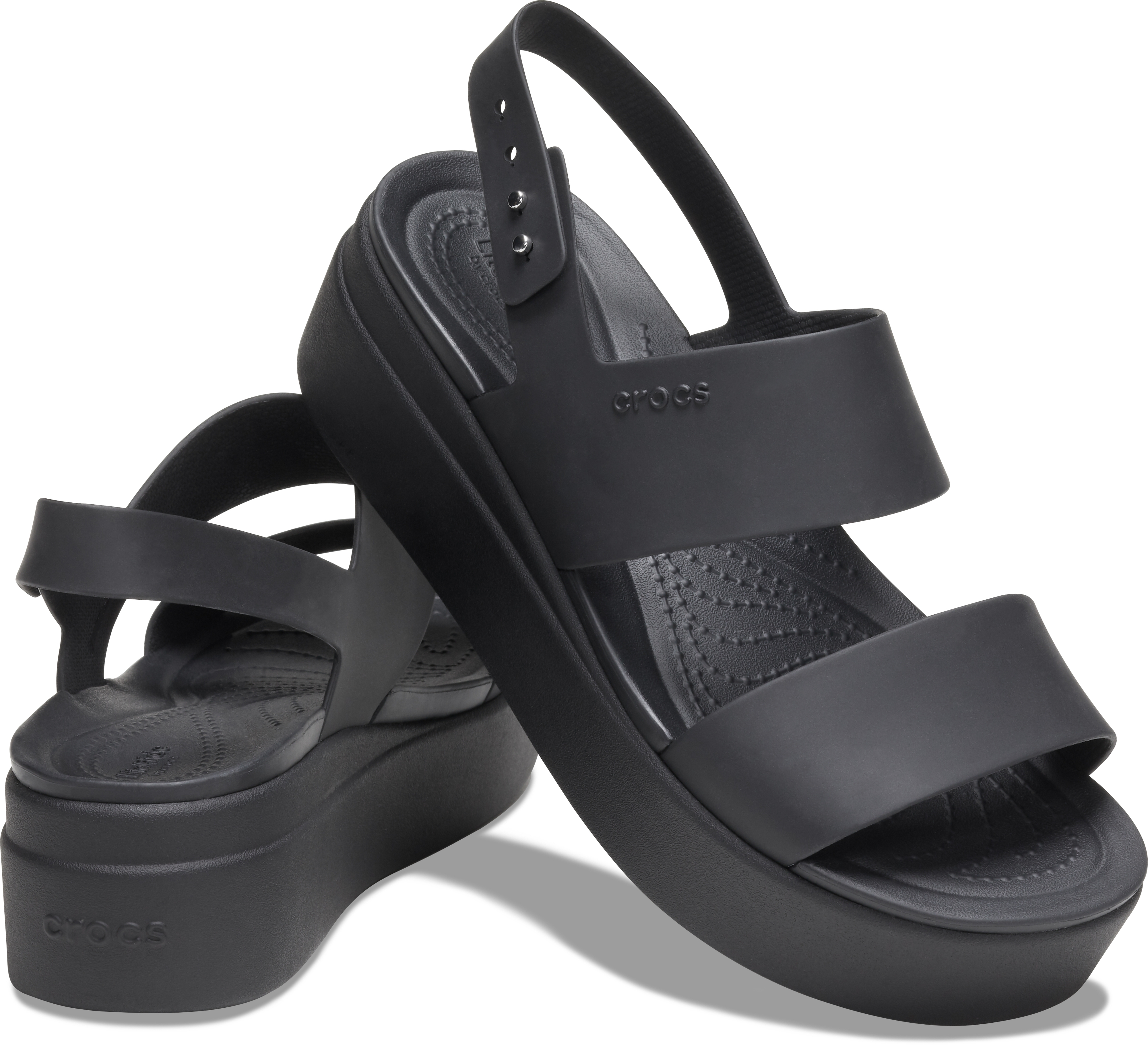 Сандали женские Crocs Brooklyn Low Wedge W 206453-060 42 черные фото 