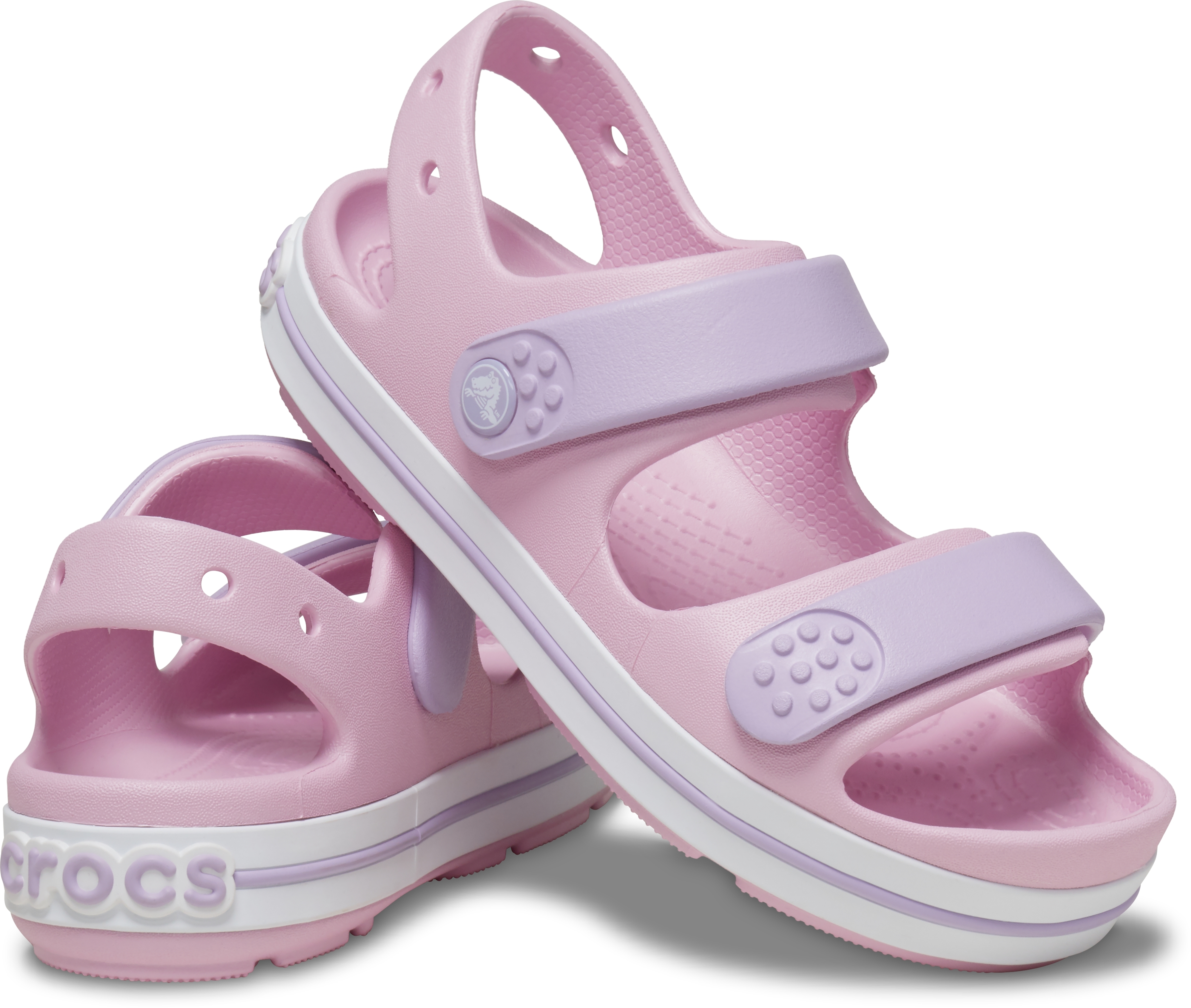 Сандалі дитячі Crocs Crocband Cruiser Sandal 209423-84I 33-34 рожевіфото3