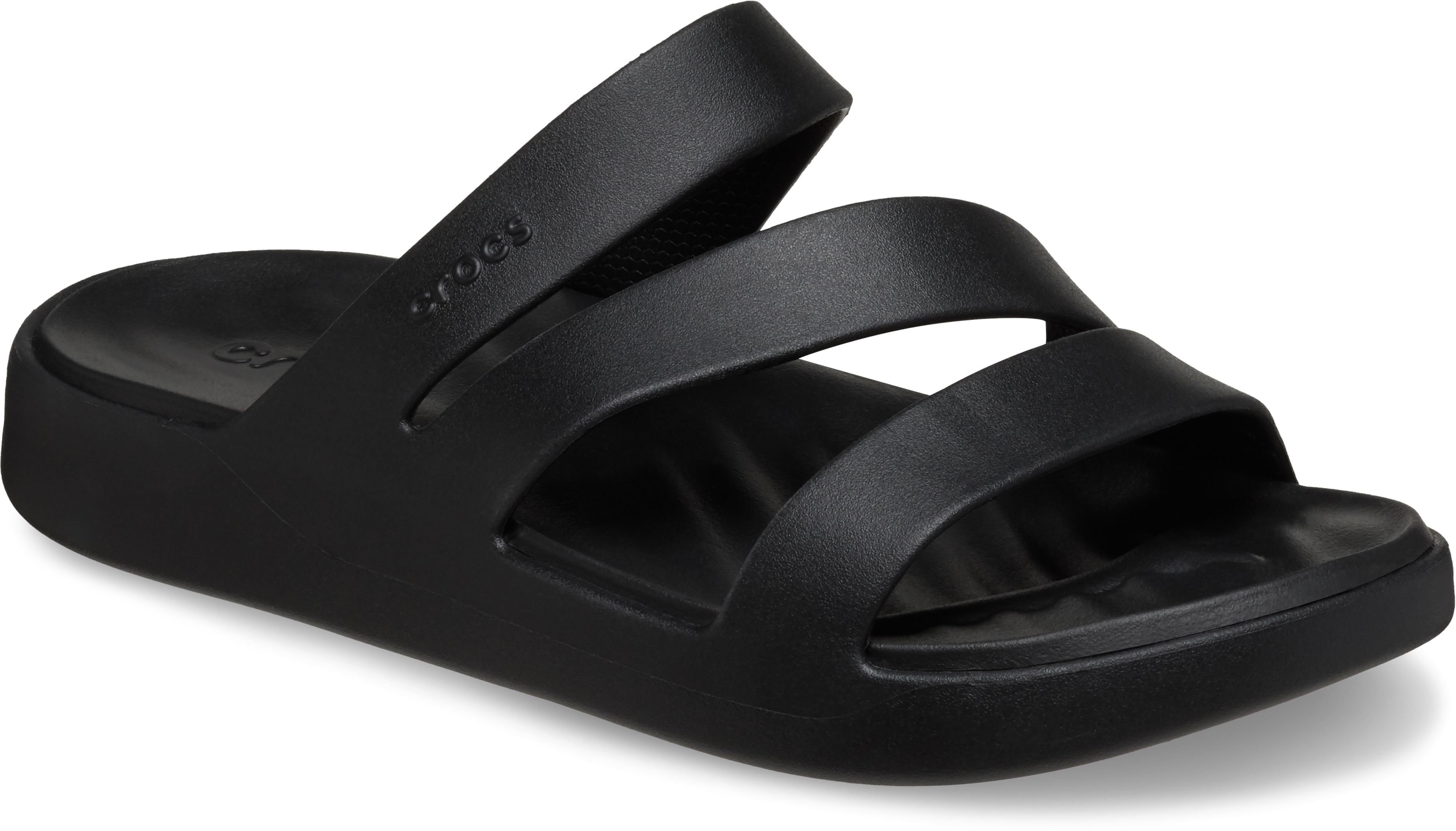 Шльопанці жіночі Crocs Getaway Strappy 209587-001 38-39 чорніфото
