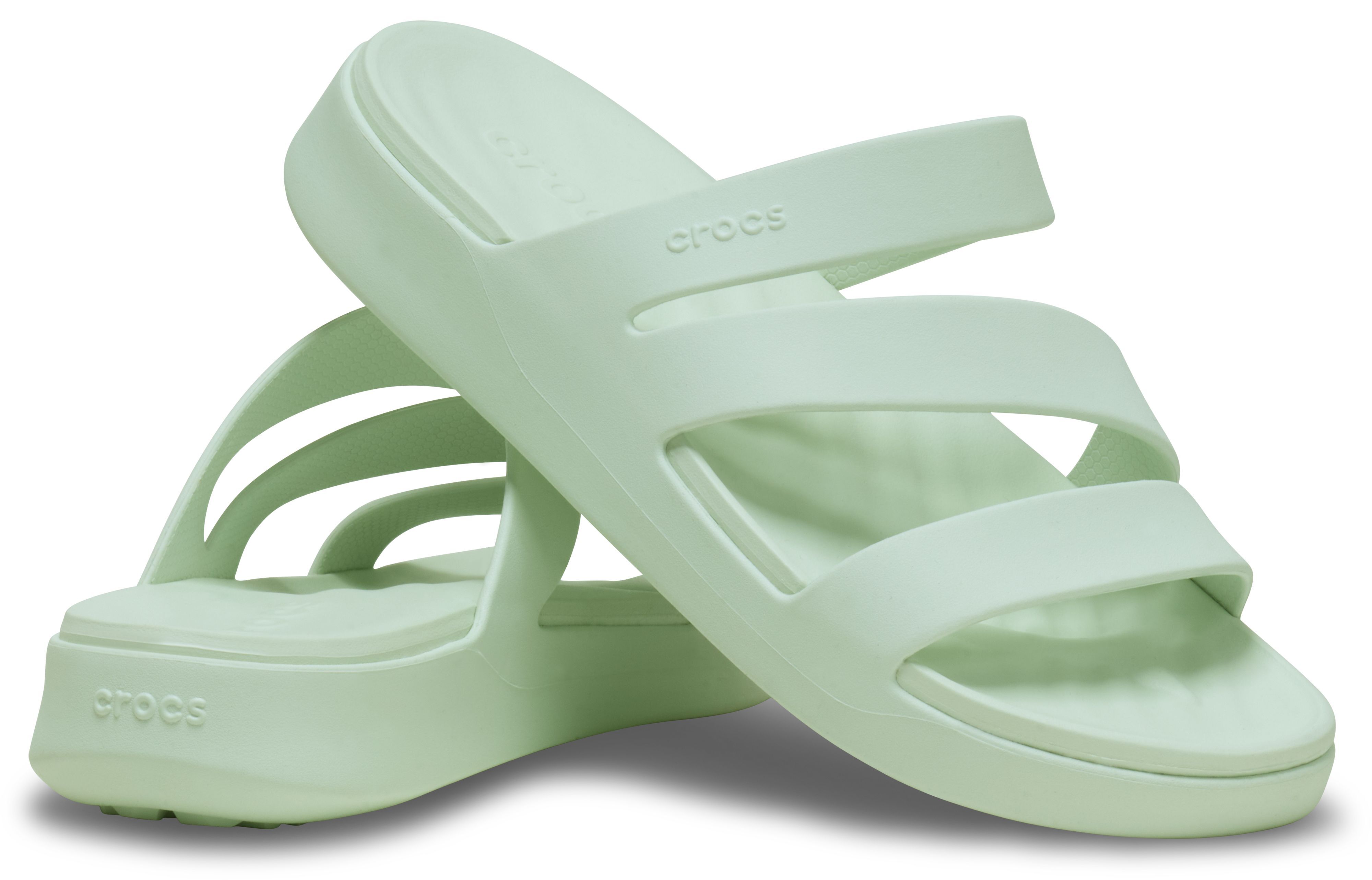 Шльопанці жіночі Crocs Getaway Strappy 209587-3YF 34-35 зеленіфото
