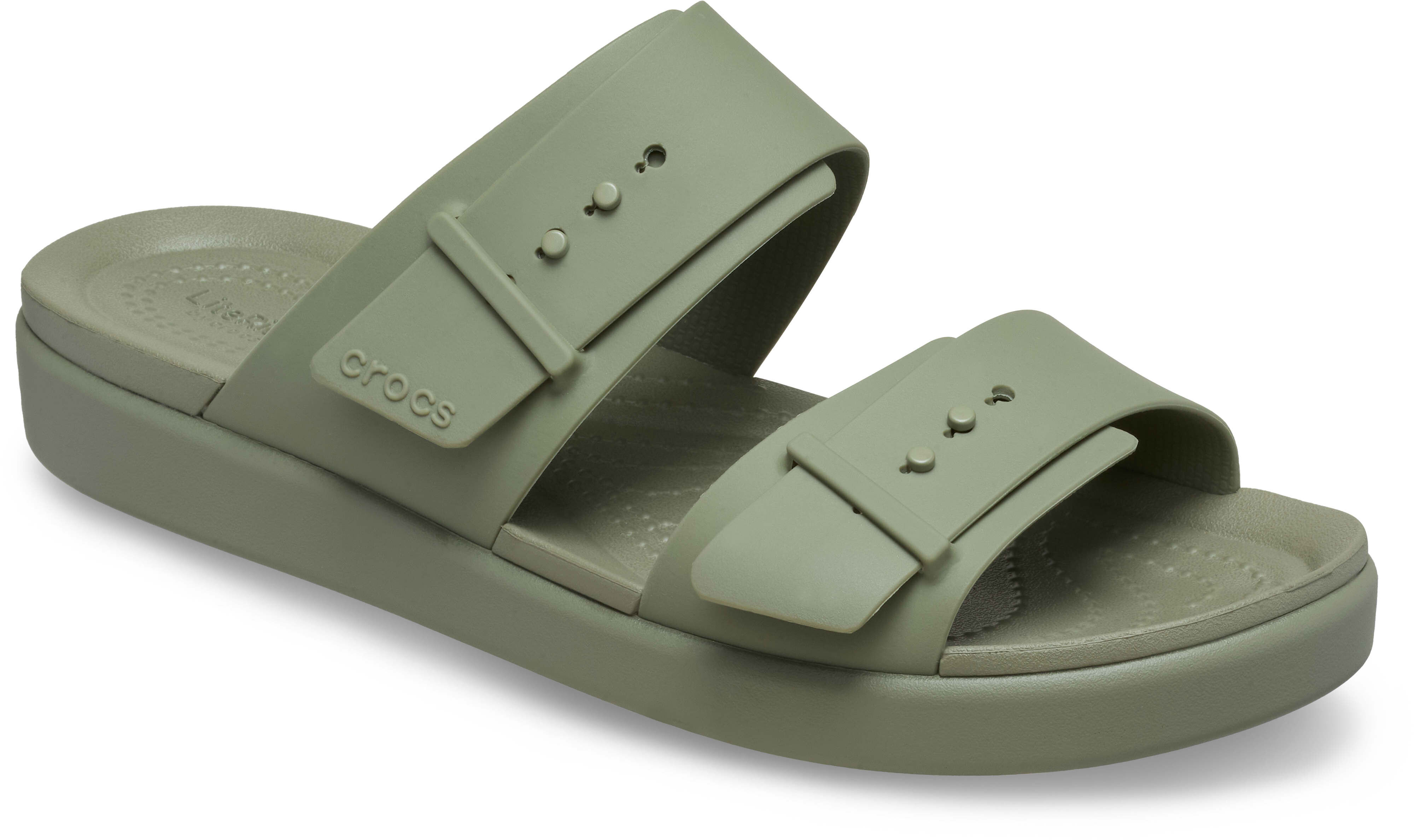 Сандалі жіночі Crocs Brooklyn Buckle Low Low 211215-3BX 37-38 (7 US) оливковіфото