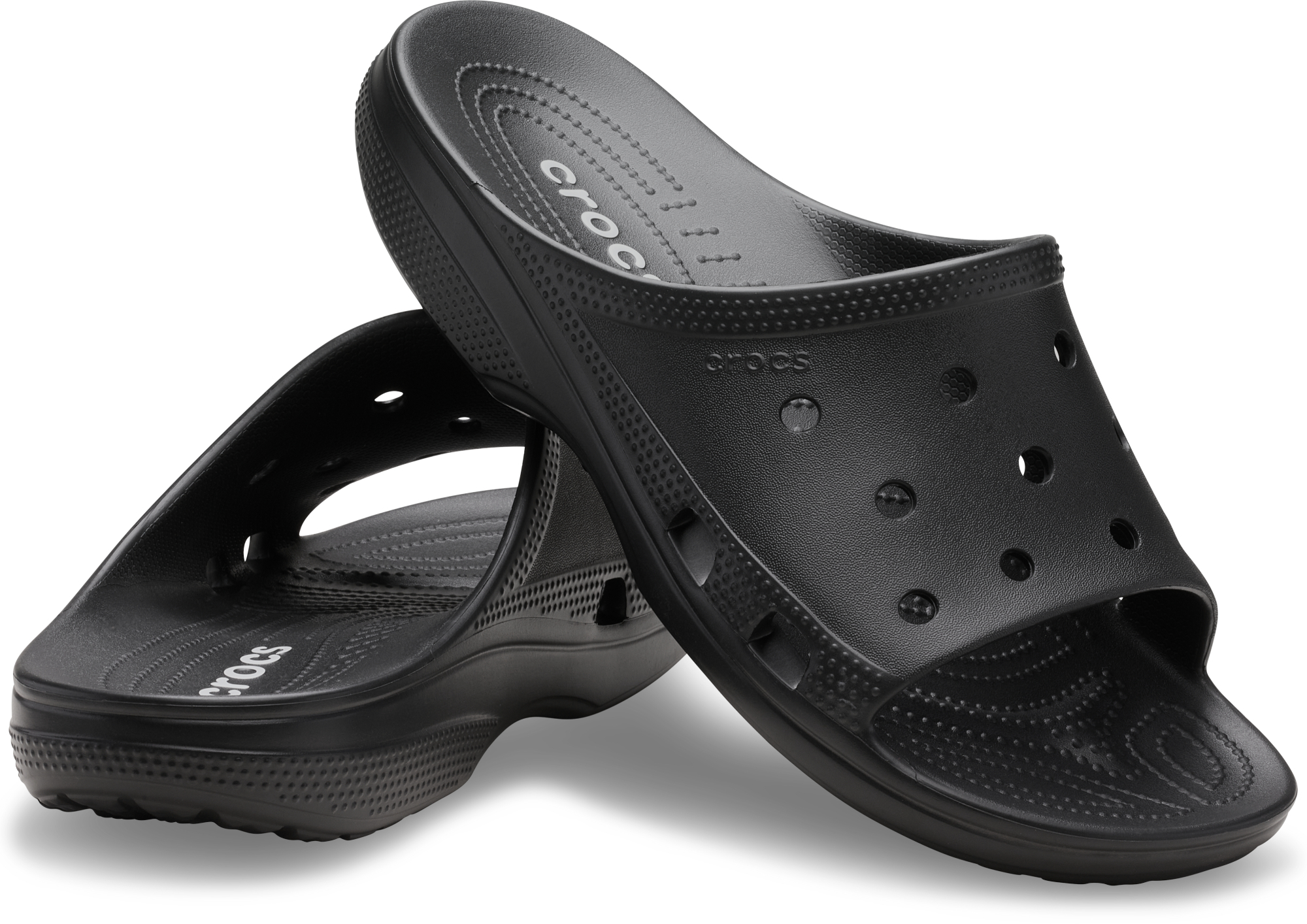 Шльопанці чоловічі Crocs Classic Crocs Slide 213298-001 41-42 чорніфото