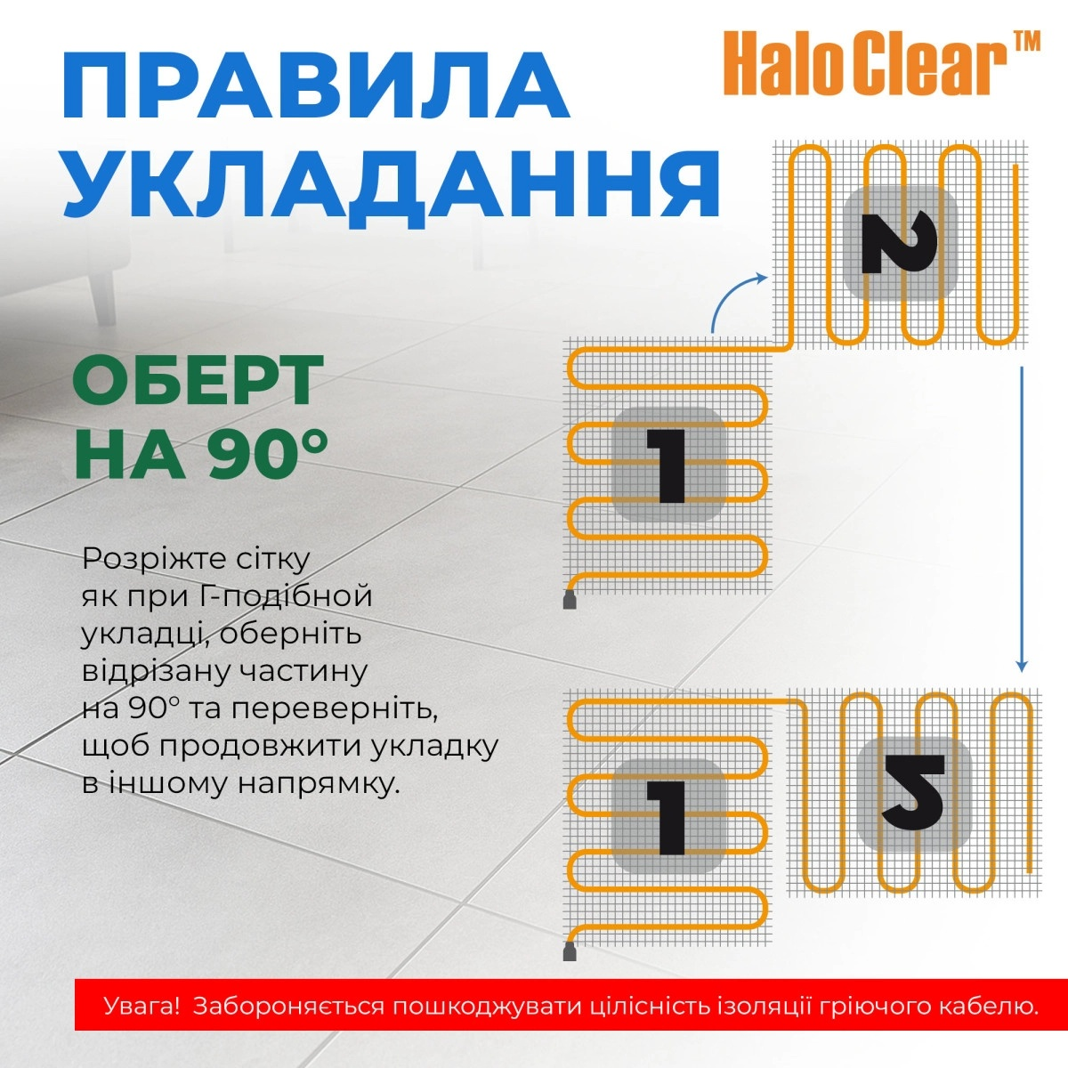 Мат нагрівальний Navin HaloClear 190/175 (41-001009-0175)фото9