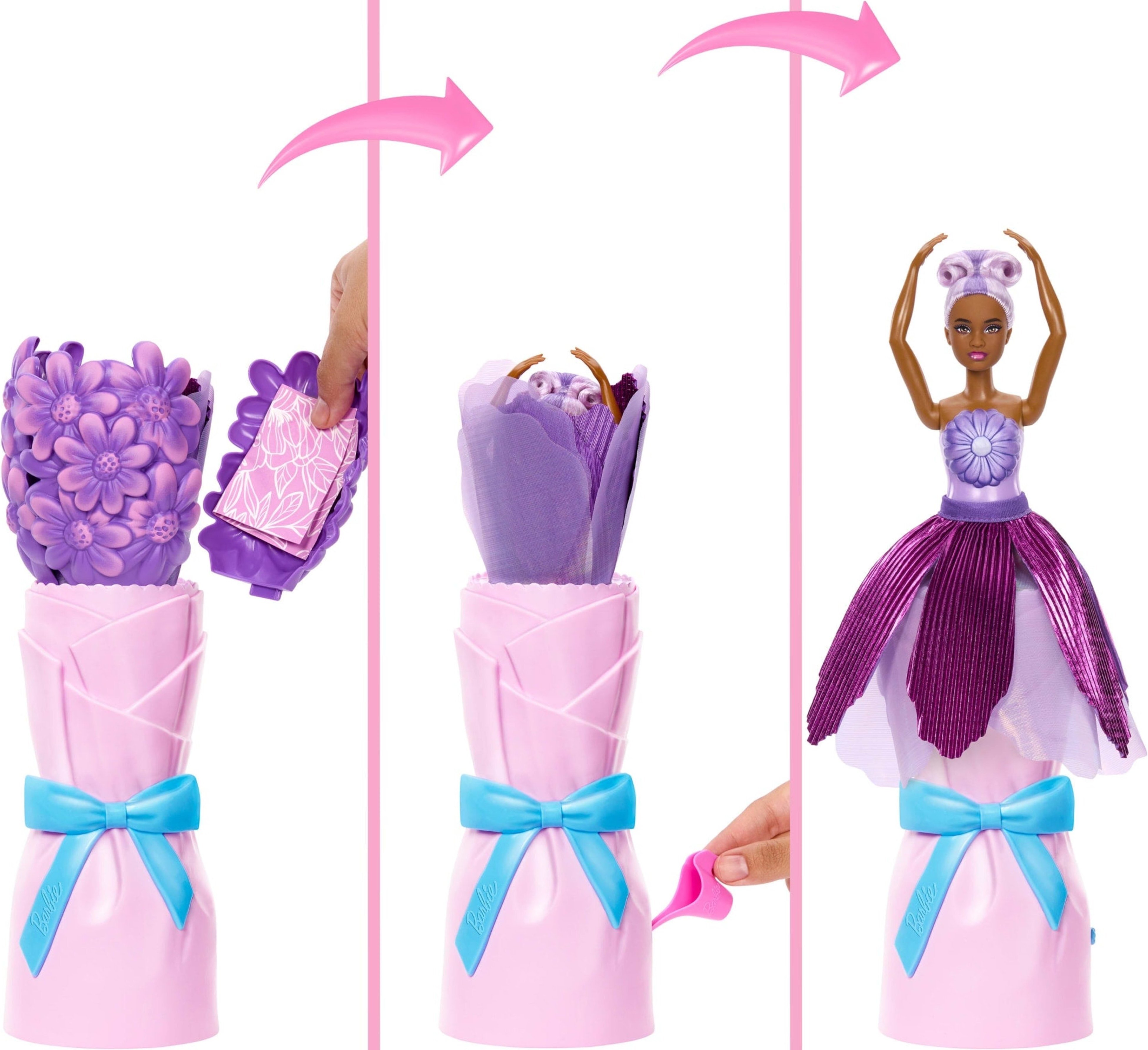 Набір-сюрприз з лялькою Barbie Petal Pop Фіолетова маргаритка (JMF58)фото4