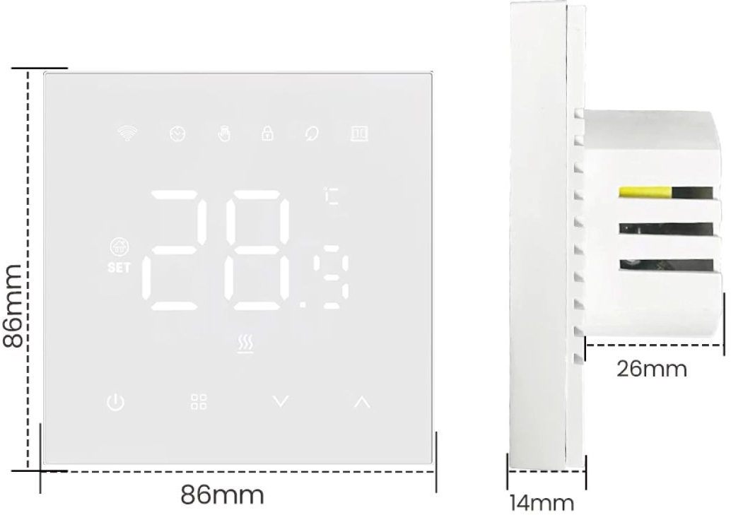 Терморегулятор Navin WT410W-3А (24-104273-8686)фото2