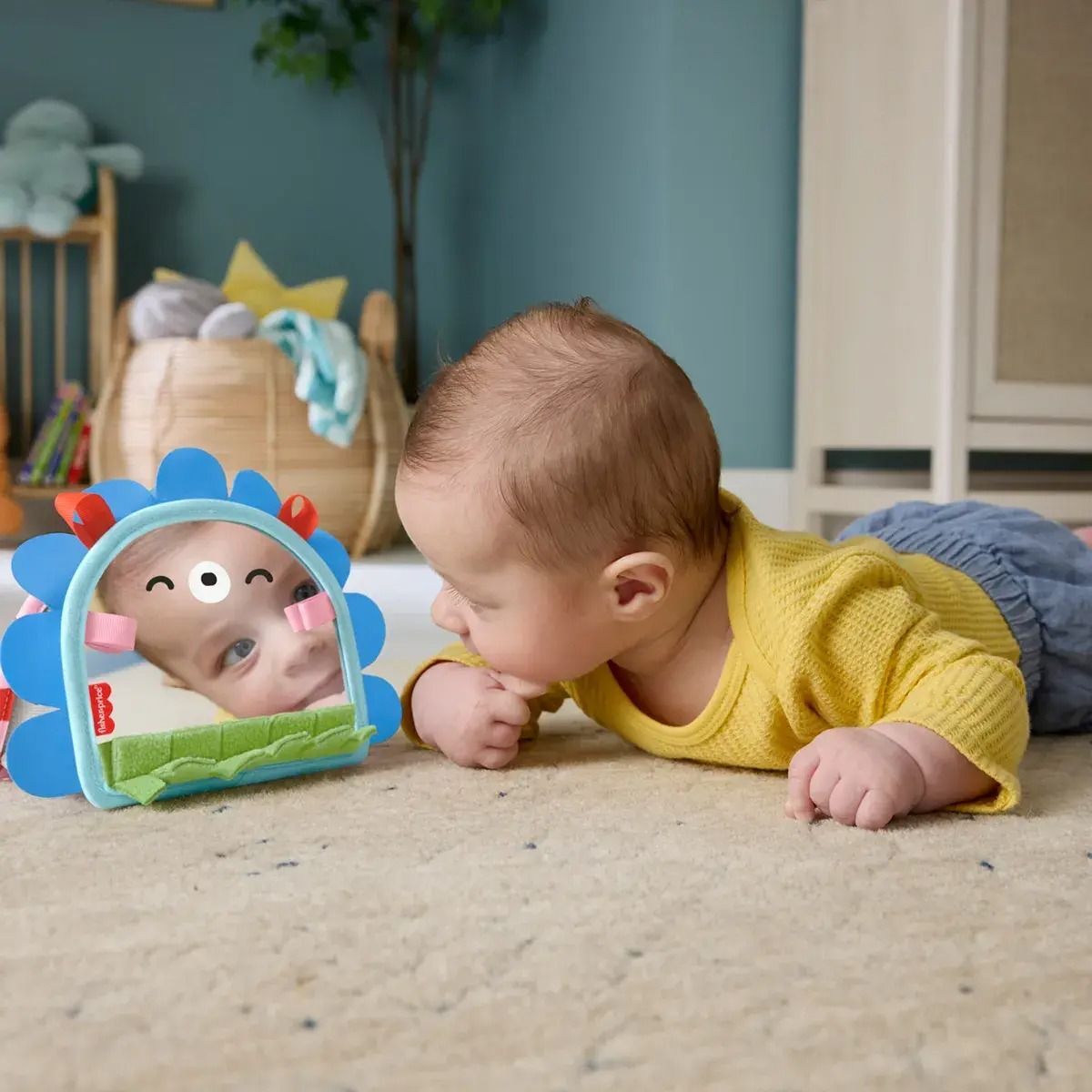 Портативне дзеркальце Fisher-Price 2-в-1 для малюка (JHB45)фото