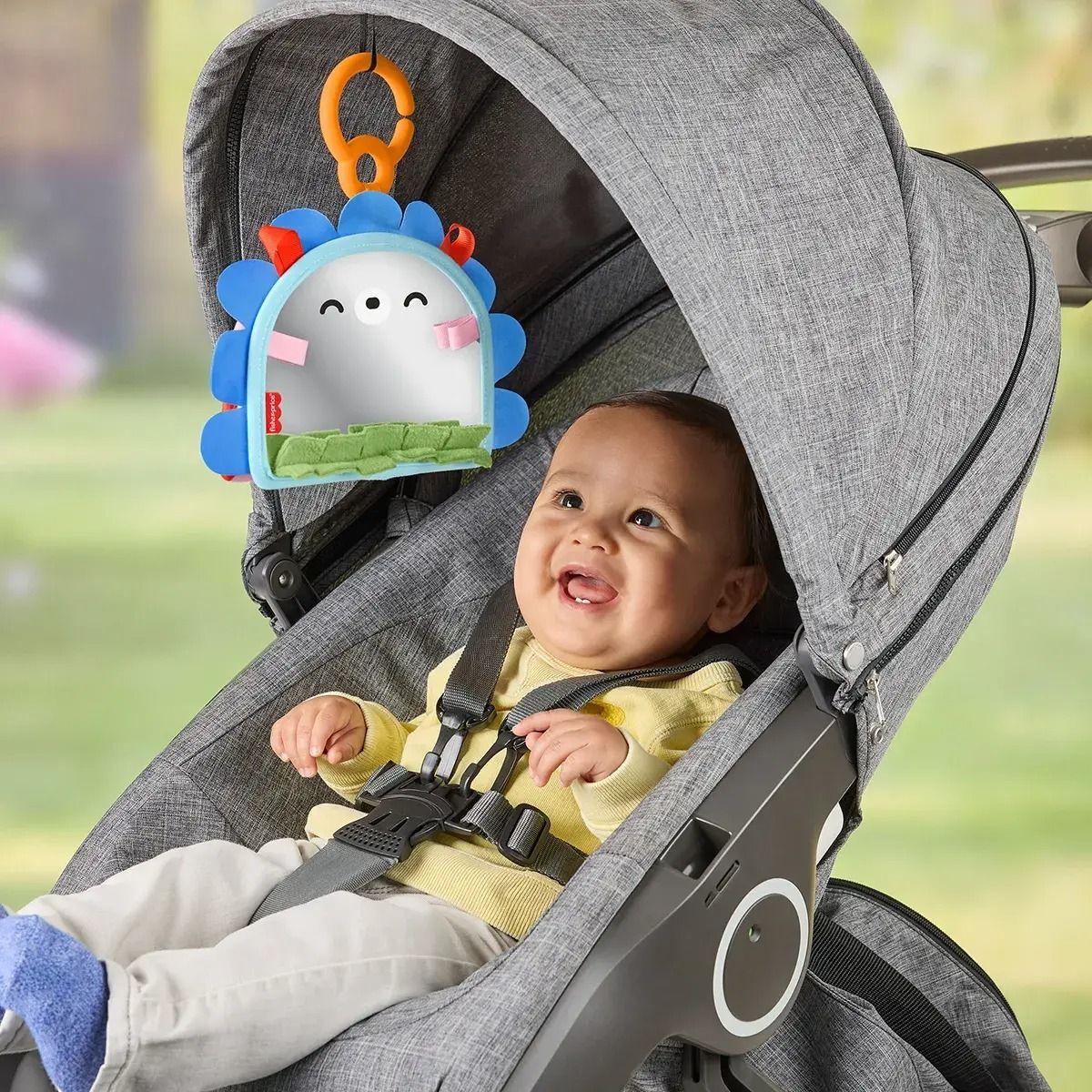 Портативне дзеркальце Fisher-Price 2-в-1 для малюка (JHB45)фото
