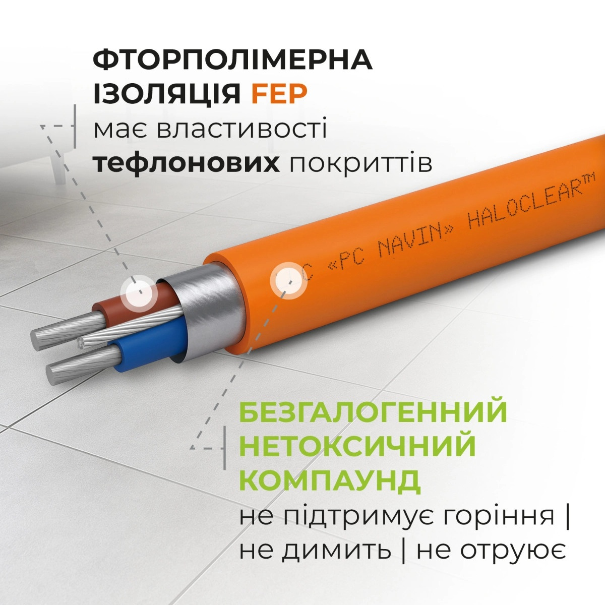 Кабель нагрівальний Navin HaloClear 18/340 (40-000020-0340)фото4