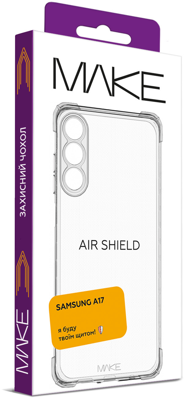 Чехол MakeFuture AirShield для Samsung Galaxy A17 Transparent (MCAS-SA17) фото 3