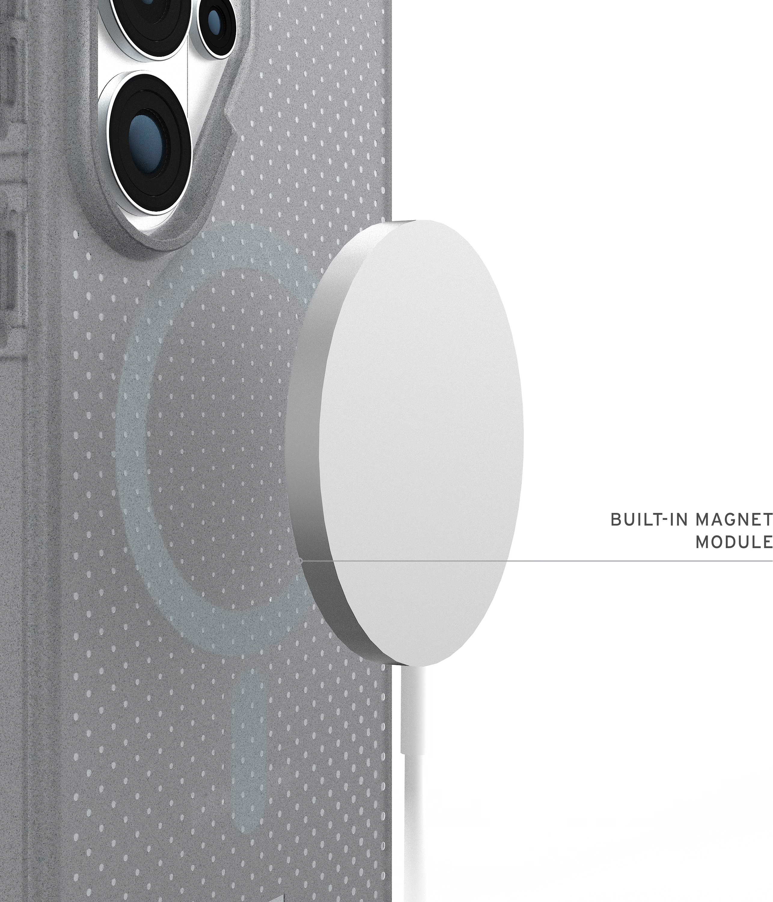 Чохол UAG для Samsung Galaxy S26 Ultra, Dot with Magnet, Ash (214519113131)фото