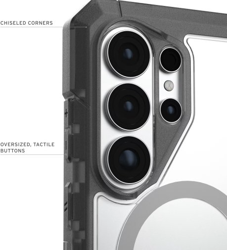 Чехол UAG для Samsung Galaxy S26 Ultra, Trooper with Magnet, Clear/Ash (214516114G31) фото 7