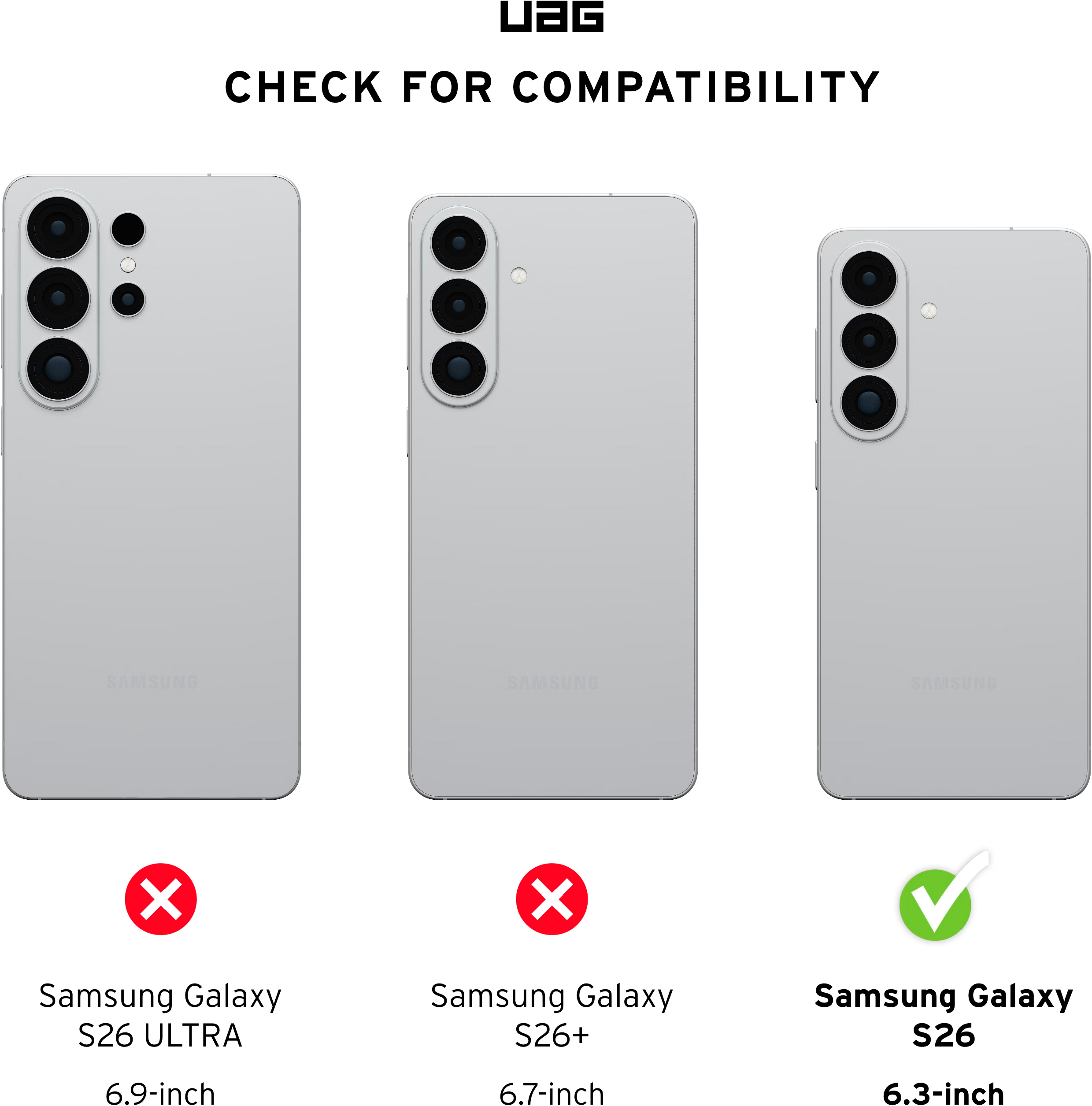 Чехол UAG для Samsung Galaxy S26, Dot with Magnet, Ice/Ash (214549114331) фото 22