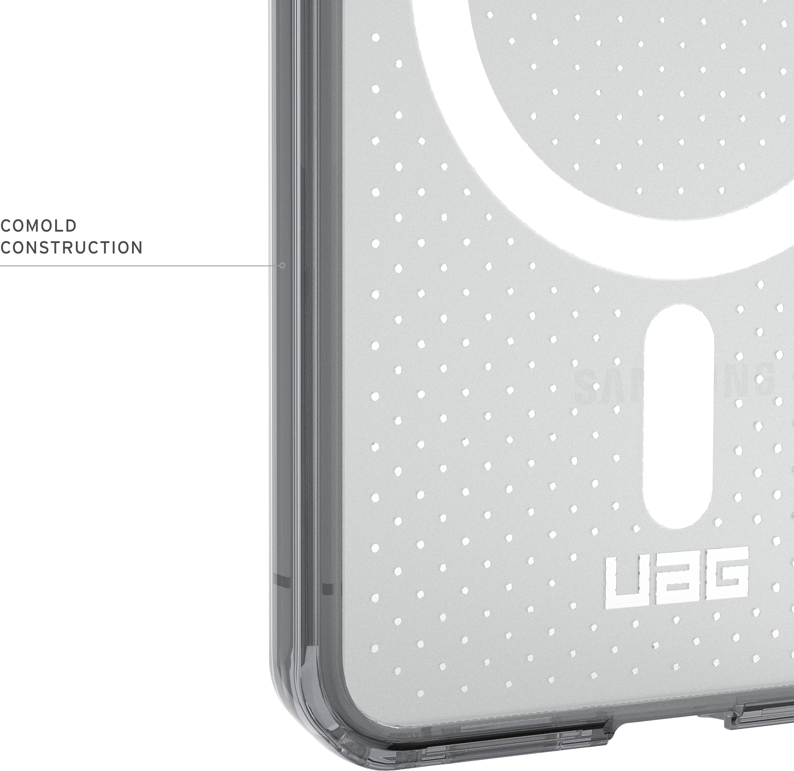 Чехол UAG для Samsung Galaxy S26, Dot with Magnet, Ice/Ash (214549114331) фото 19