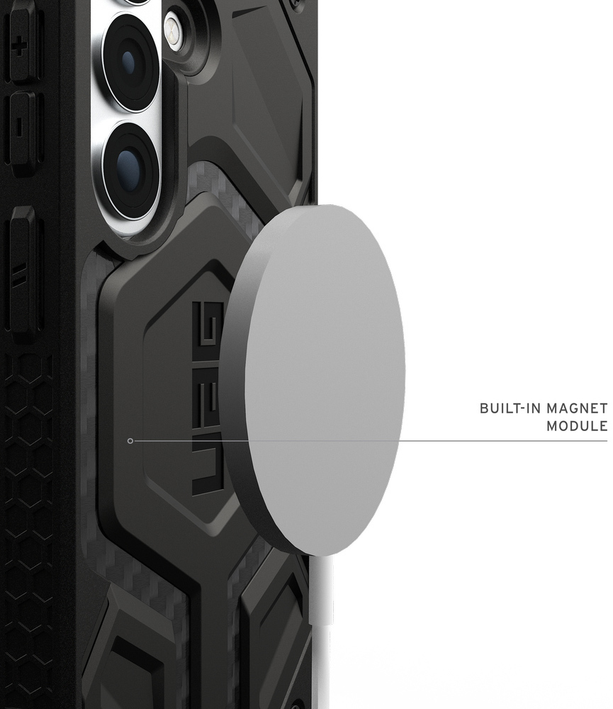 Чехол UAG для Samsung Galaxy S26, Monarch Pro with Magnet, Carbon Fiber (214515114242) фото 6