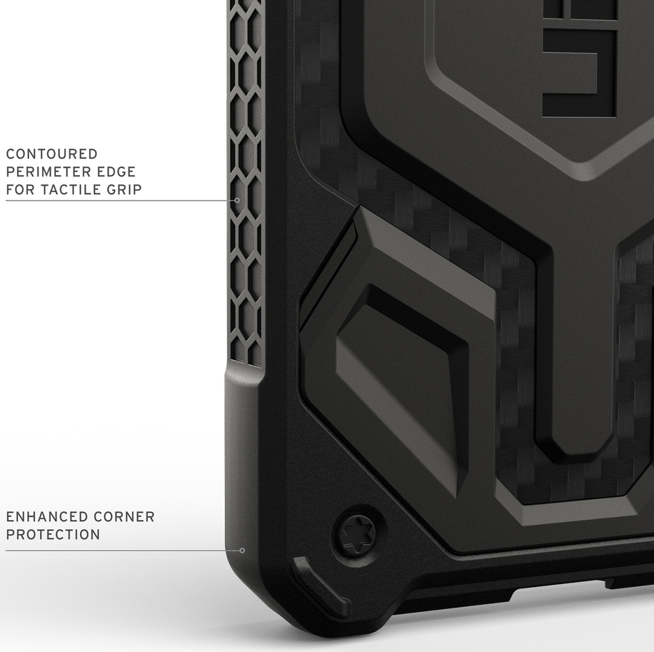 Чехол UAG для Samsung Galaxy S26, Monarch Pro with Magnet, Carbon Fiber (214515114242) фото 7