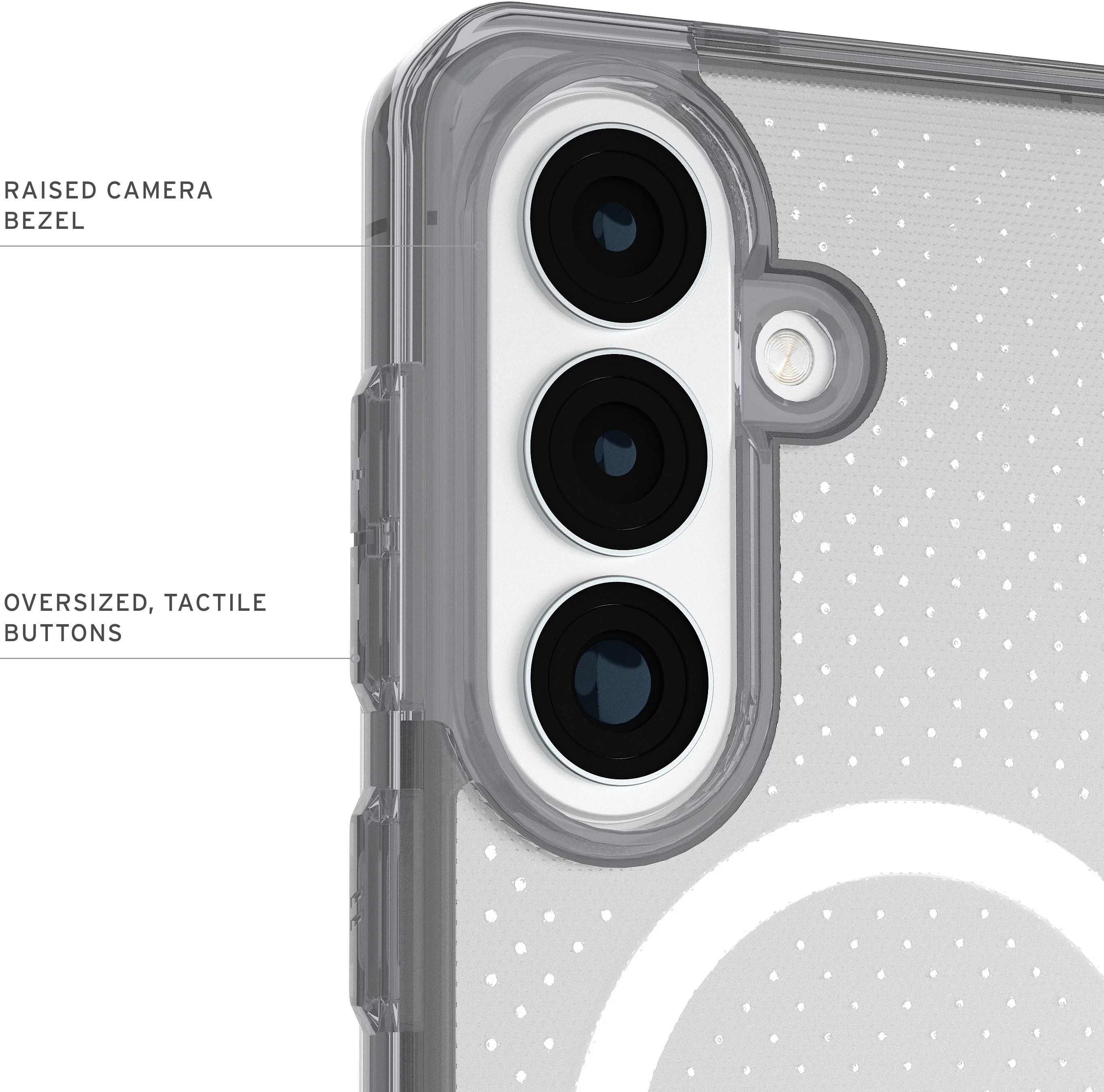 Чехол UAG для Samsung Galaxy S26+, Dot with Magnet, Ice/Ash (214548114331) фото 18