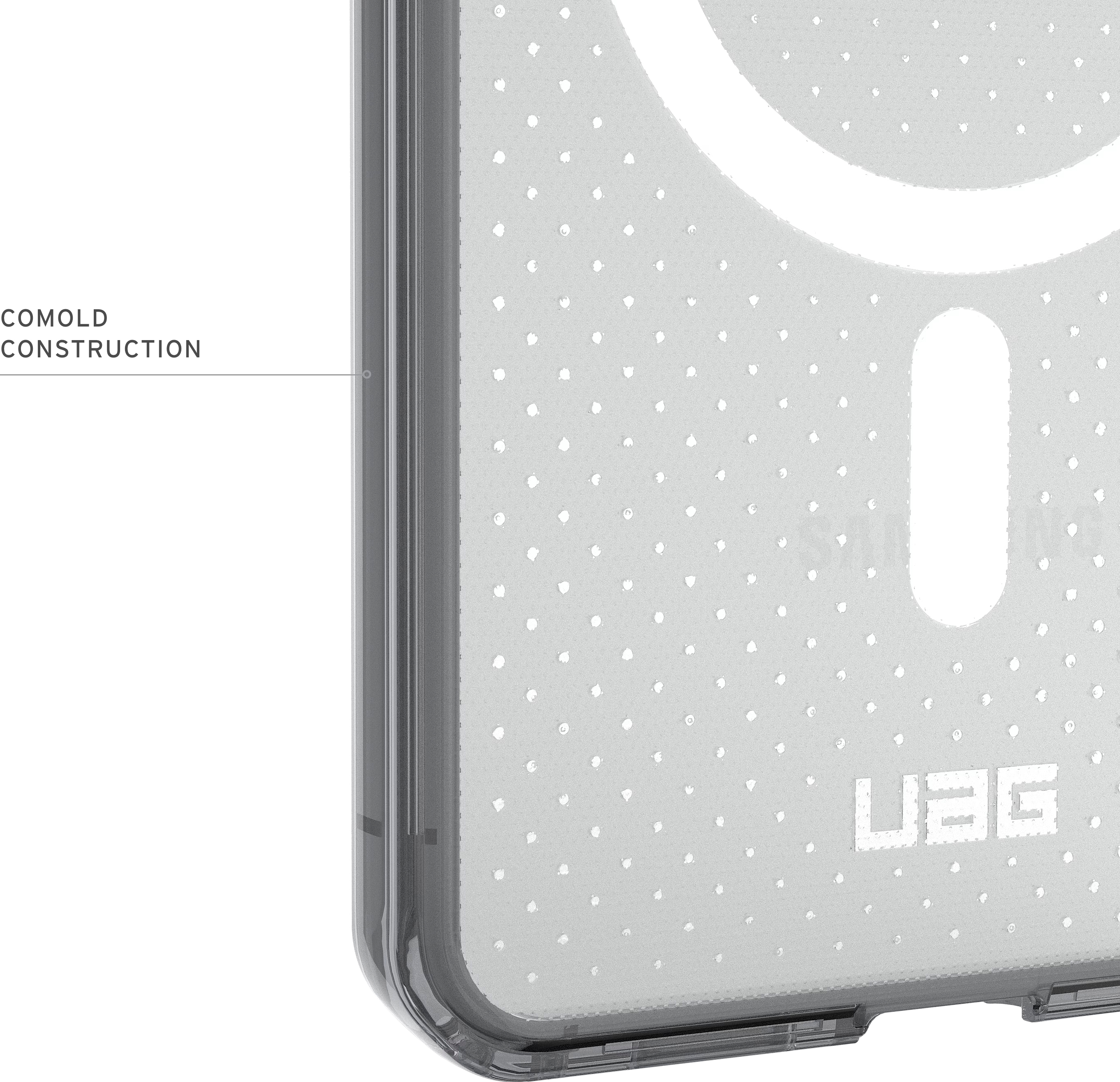Чехол UAG для Samsung Galaxy S26+, Dot with Magnet, Ice/Ash (214548114331) фото 19