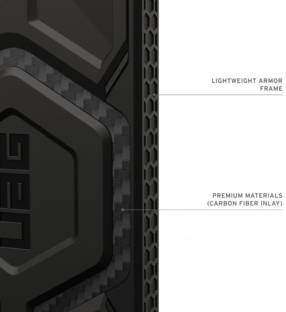 Чехол UAG для Samsung Galaxy S26+, Monarch Pro with Magnet, Carbon Fiber (214514114242) фото 