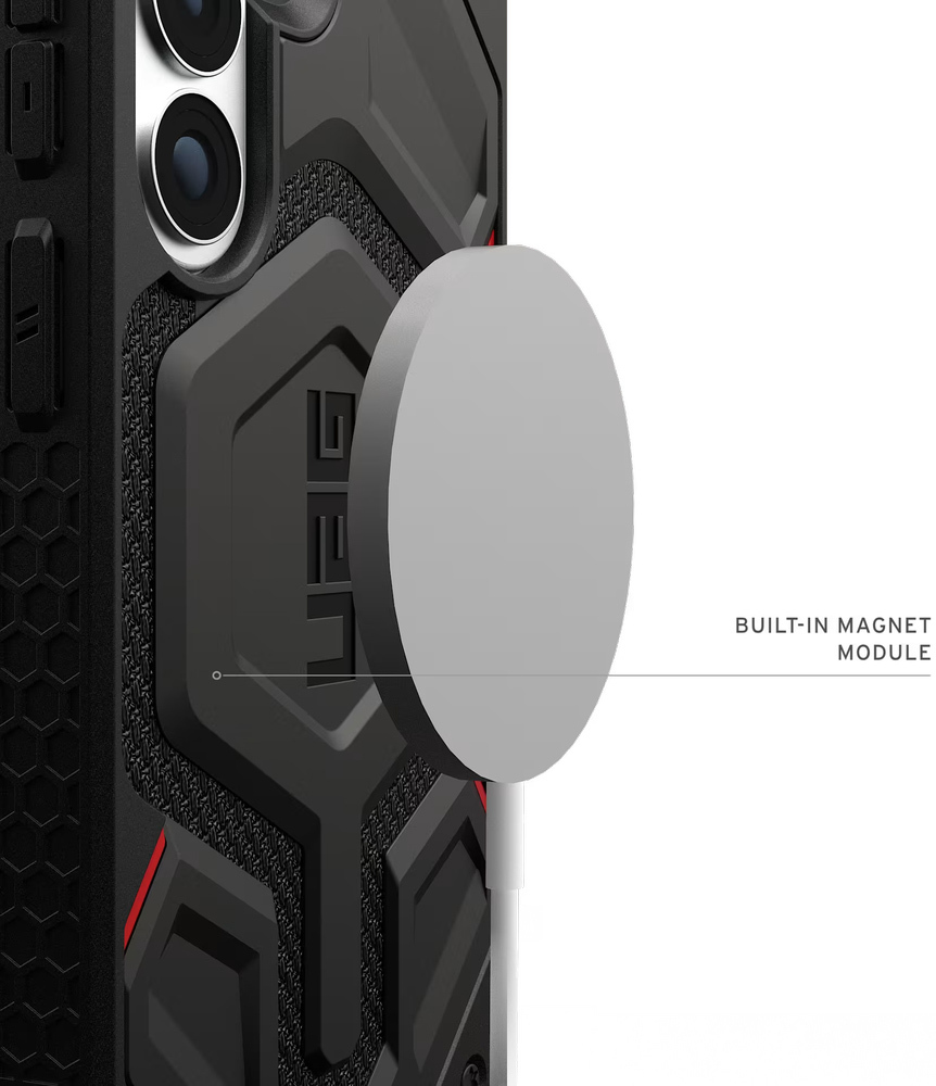 Чехол UAG для Samsung Galaxy S26+, Monarch Pro with Magnet, Kevlar Black (214514113940) фото 