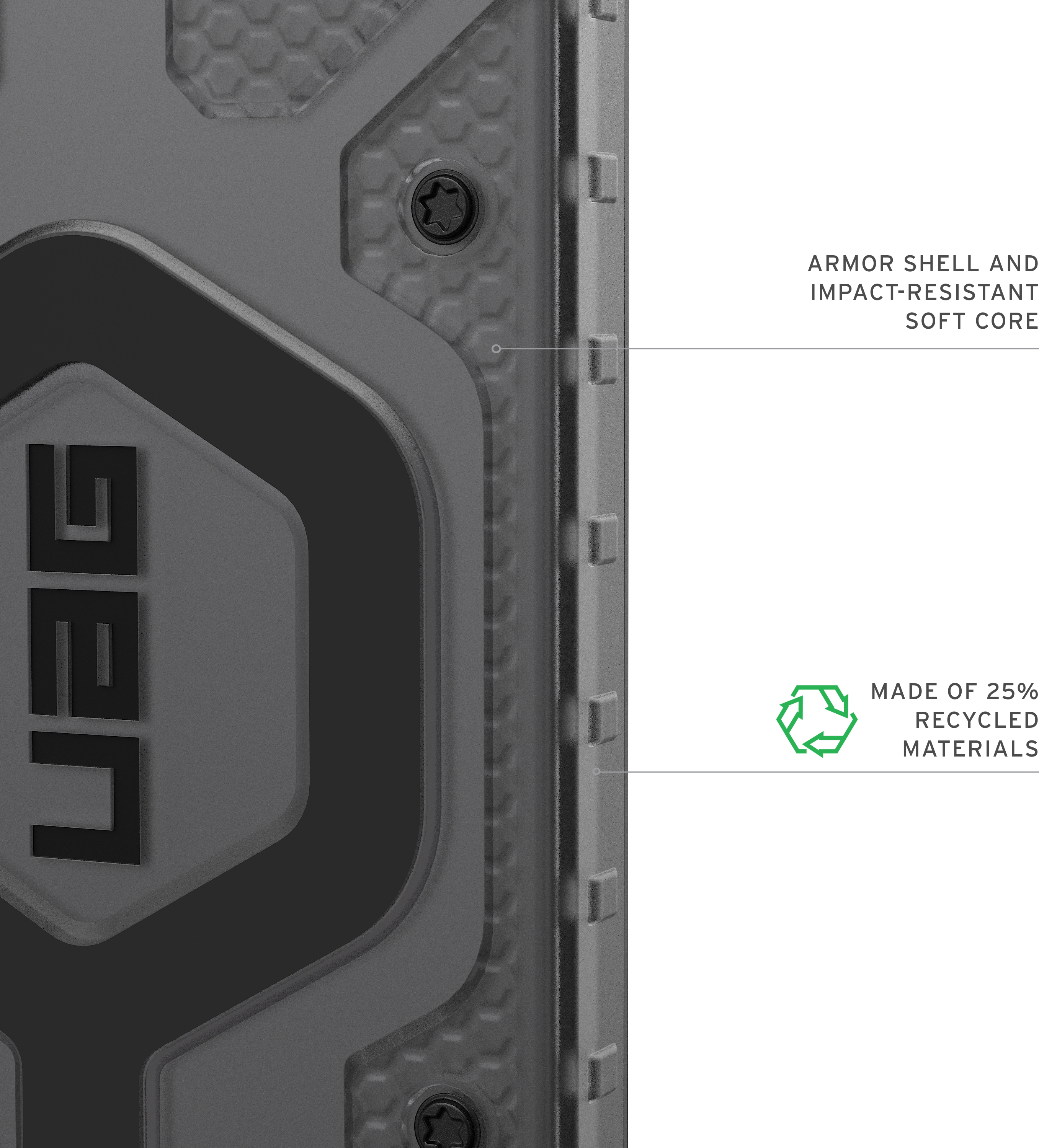 Чехол UAG для Samsung Galaxy S26+, Pathfinder Clear with Magnet, Ash/Black (214527113140) фото 9