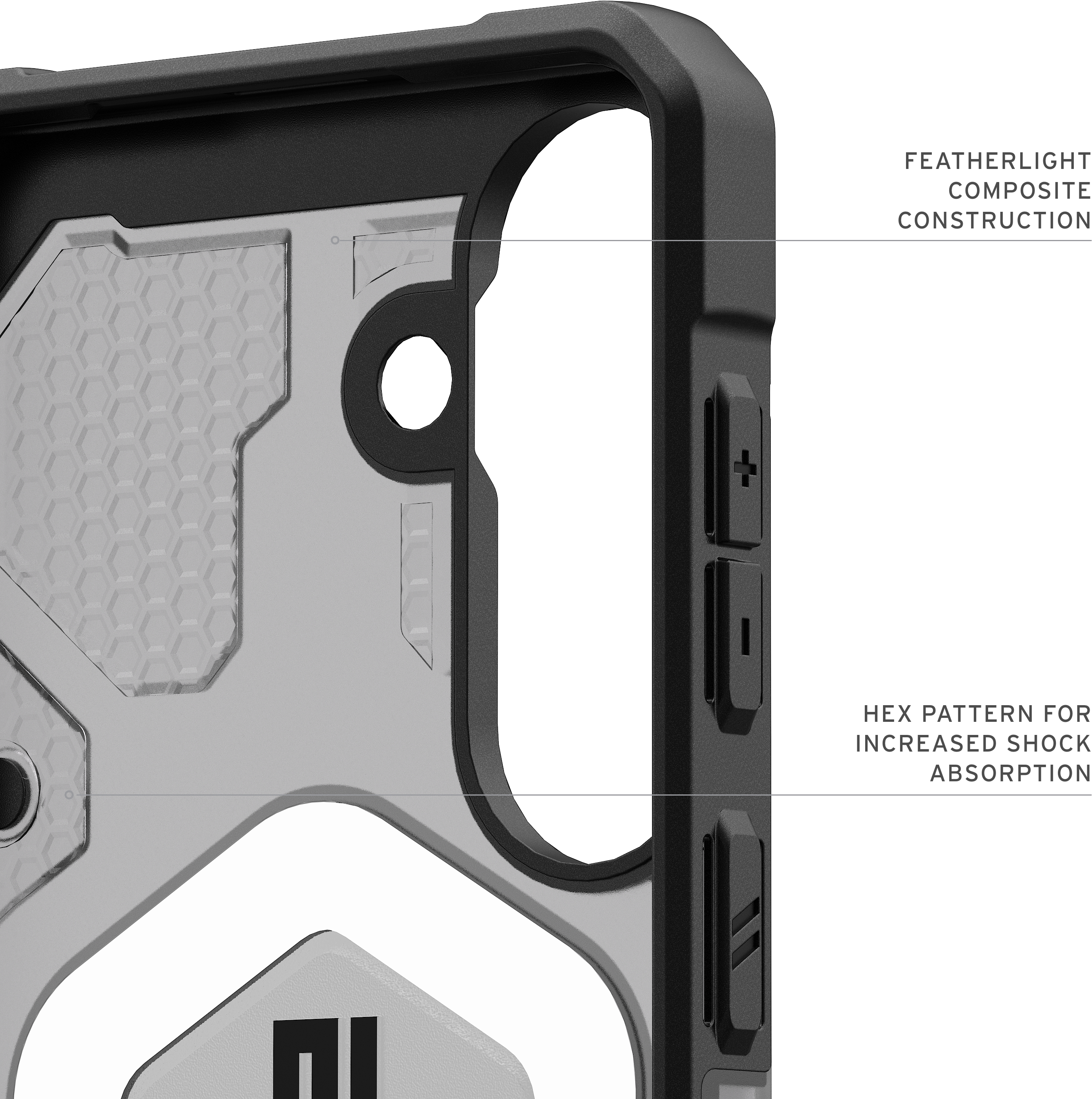 Чехол UAG для Samsung Galaxy S26+, Pathfinder Clear with Magnet, Ash/Black (214527113140) фото 10