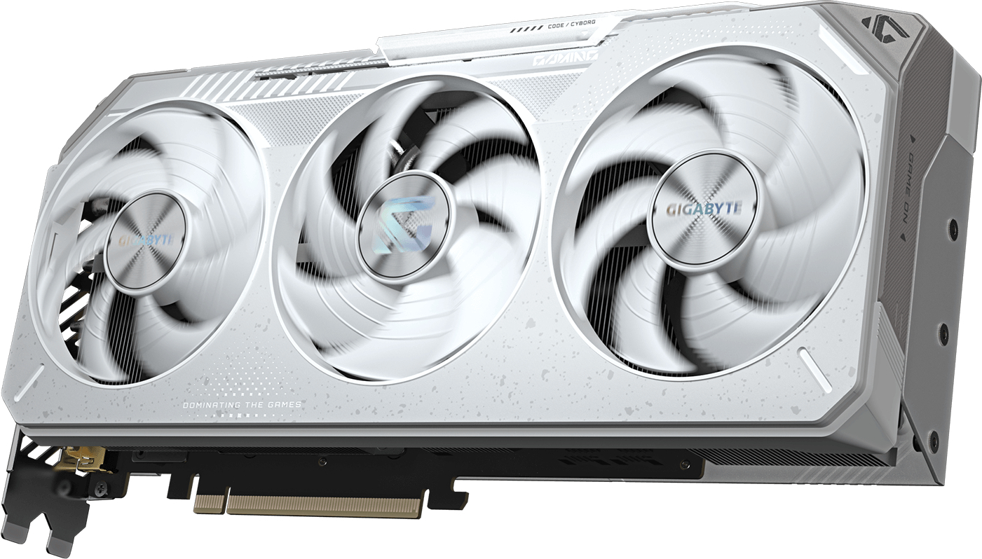 Видеокарта GIGABYTE Radeon RX 9070 XT 16GB GDDR6 GAMING OC ICE White (GV-R907XGAMINGOCICE-16GD) фото 3