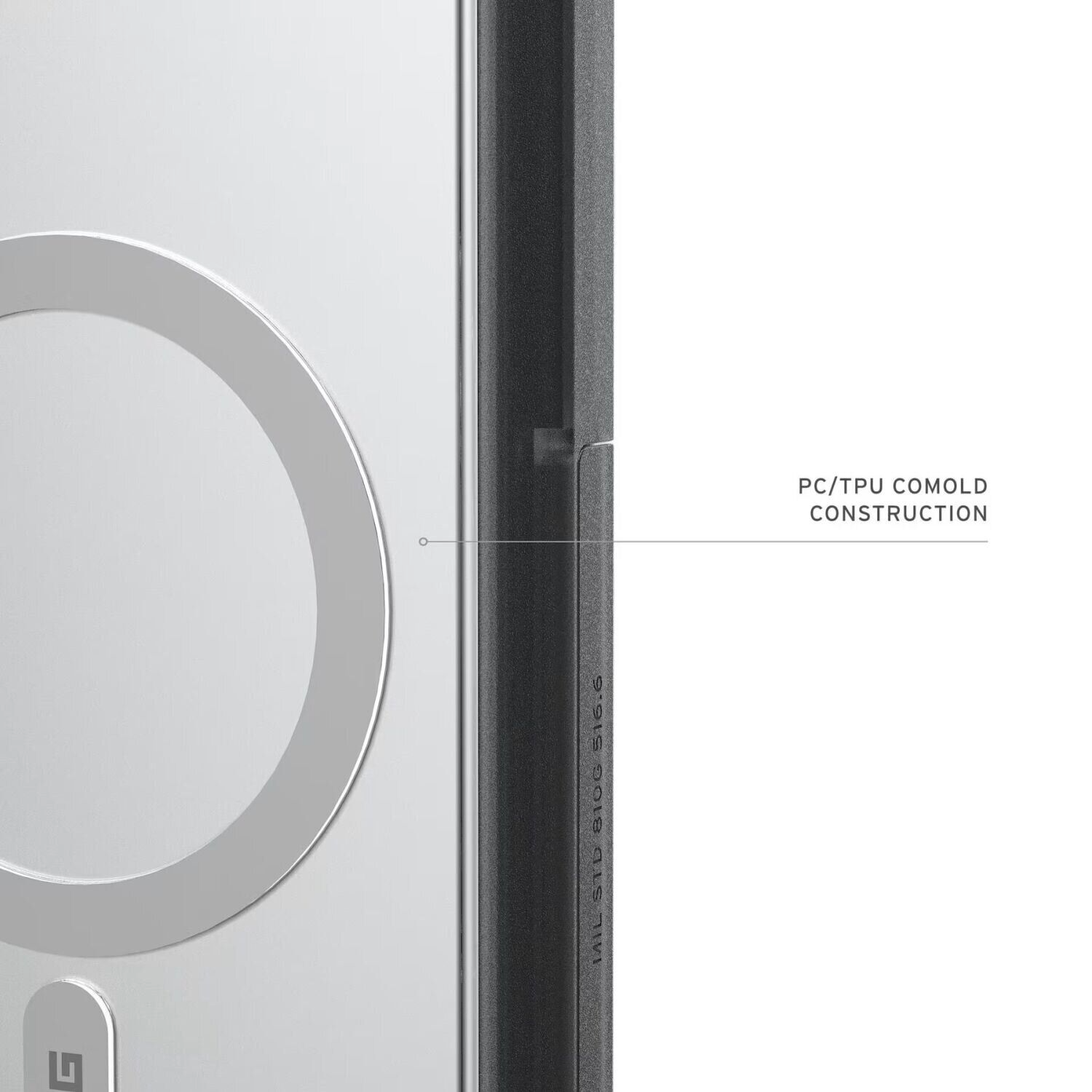 Чохол UAG для Samsung Galaxy S26+, Trooper with Magnet, Clear/Ash (214517114G31)фото