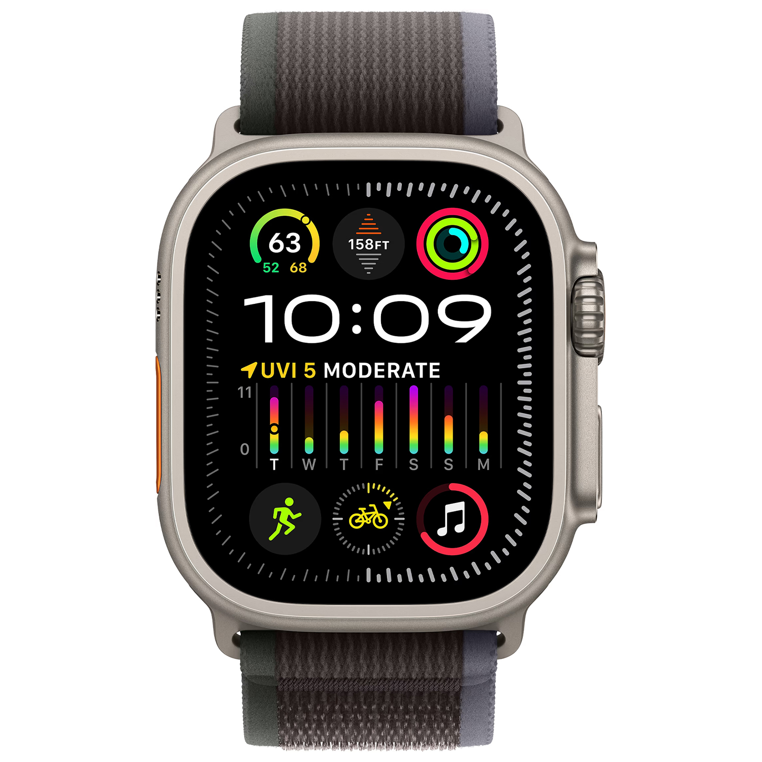 Ремінець ArmorStandart Trail Loop для Apple Watch 42 (Series 11-10)/41/40/38 Blue Black (ARM74225)фото2