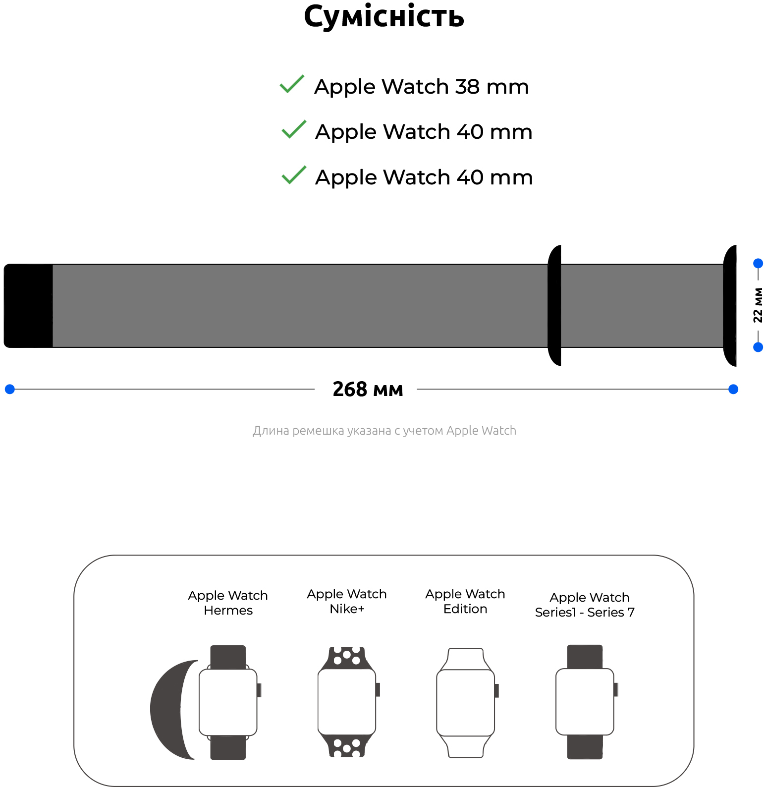 Ремінець ArmorStandart Sport Band (3 Straps) для Apple Watch 42 (Series 11-10)/41/40/38 Winter Blue (ARM74257)фото3