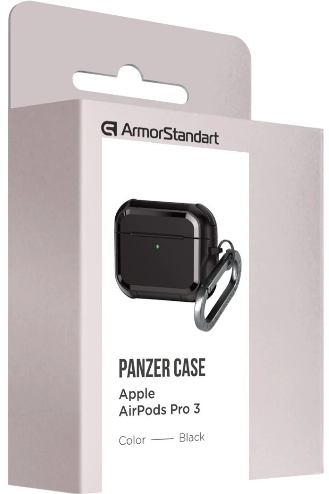 Чохол ArmorStandart Panzer для Apple Airpods Pro 3 Black (ARM88286)фото2