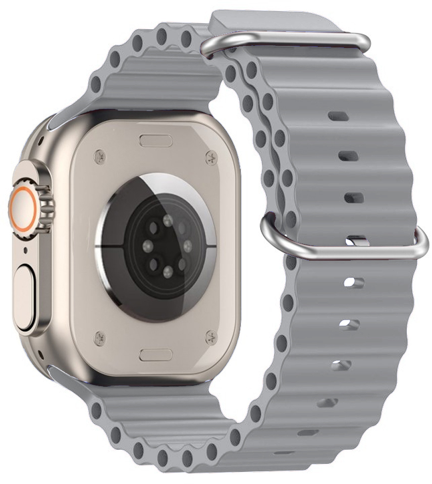 Ремінець ArmorStandart Ocean Band для Apple Watch 49/46/45/44/42 (Series 1-3) Cloudy Grey (ARM85141)фото3