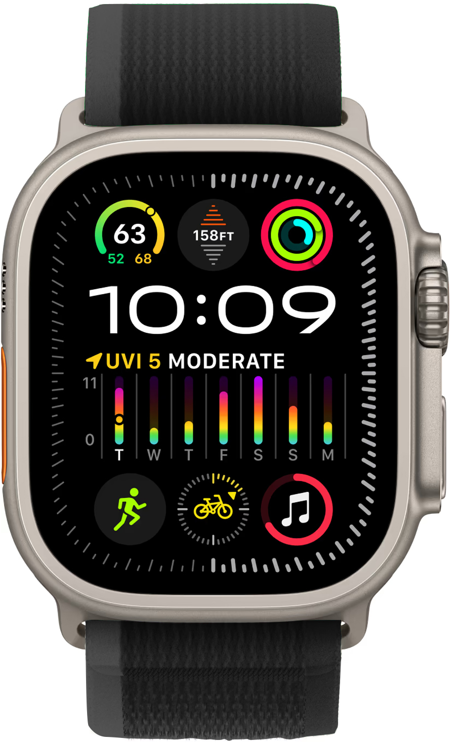 Ремешок ArmorStandart Trail Loop для Apple Watch 49/46/45/44/42 (Series 1-3) Black (ARM74228) фото 