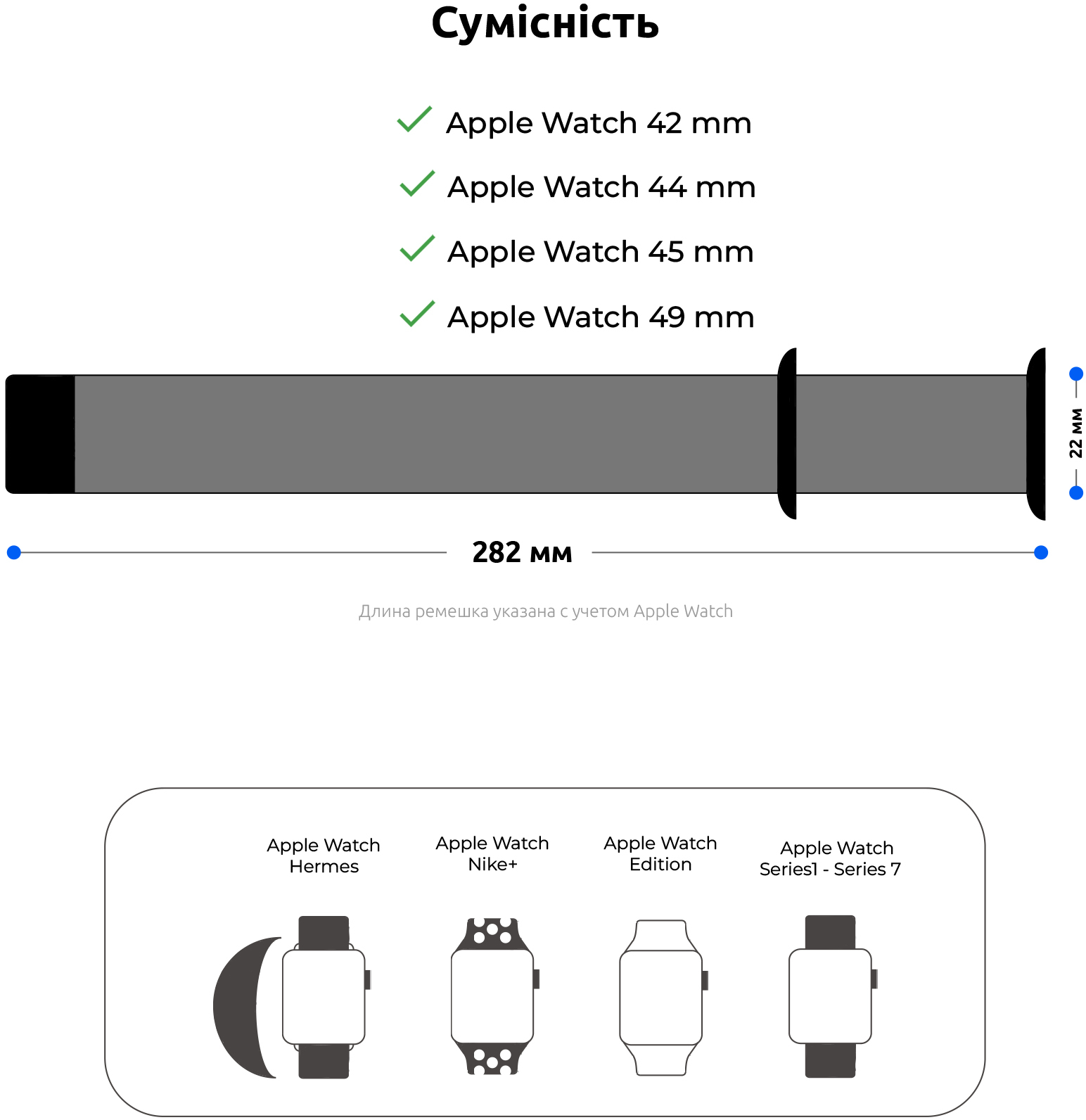 Ремешок ArmorStandart Sport Band (3 Straps) для Apple Watch 49/46/45/44/42 (Series 1-3) Storm Blue (ARM74266) фото 4