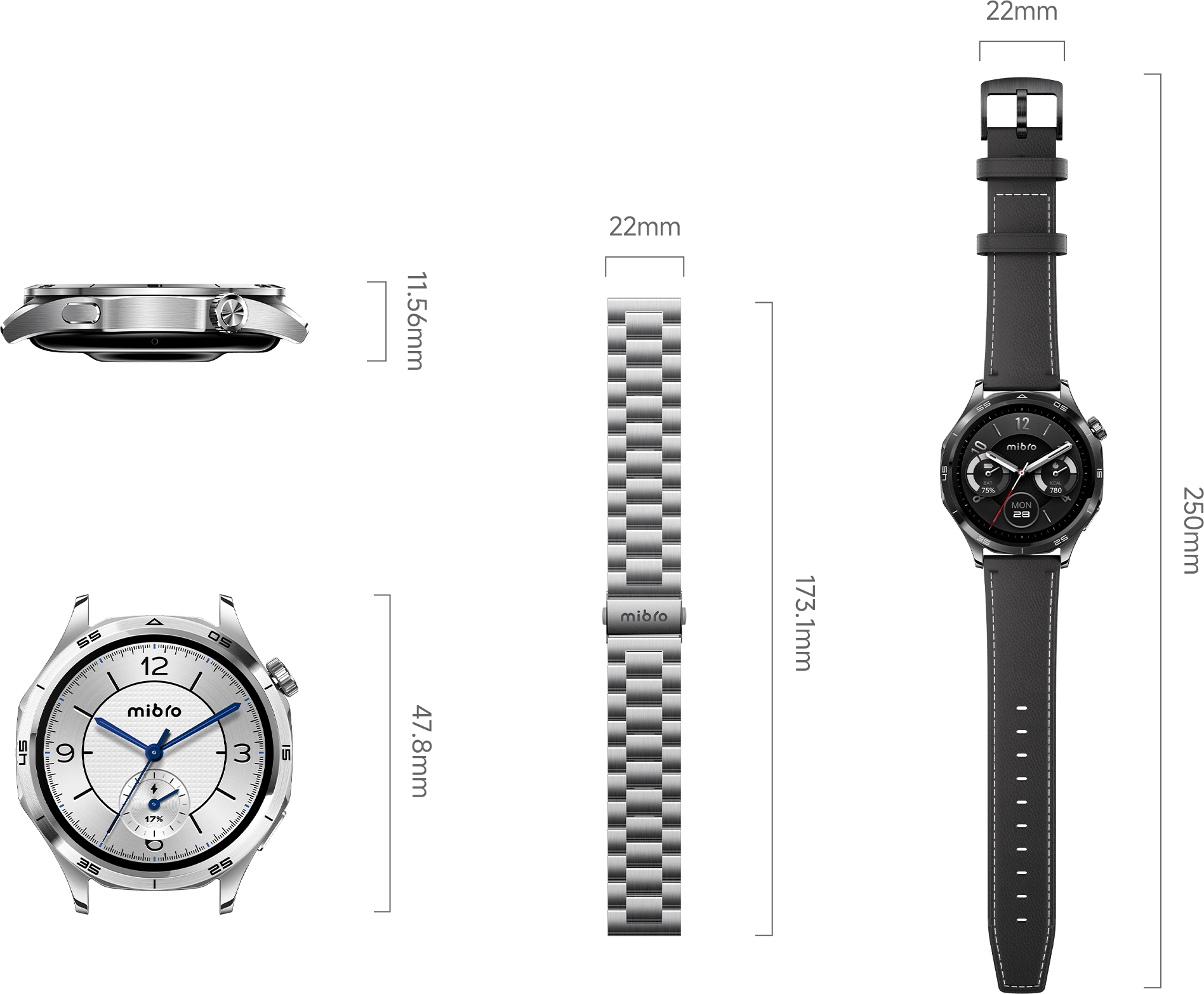 Смарт-часы Mibro GT 46мм Silver (XPAW026S) фото 5